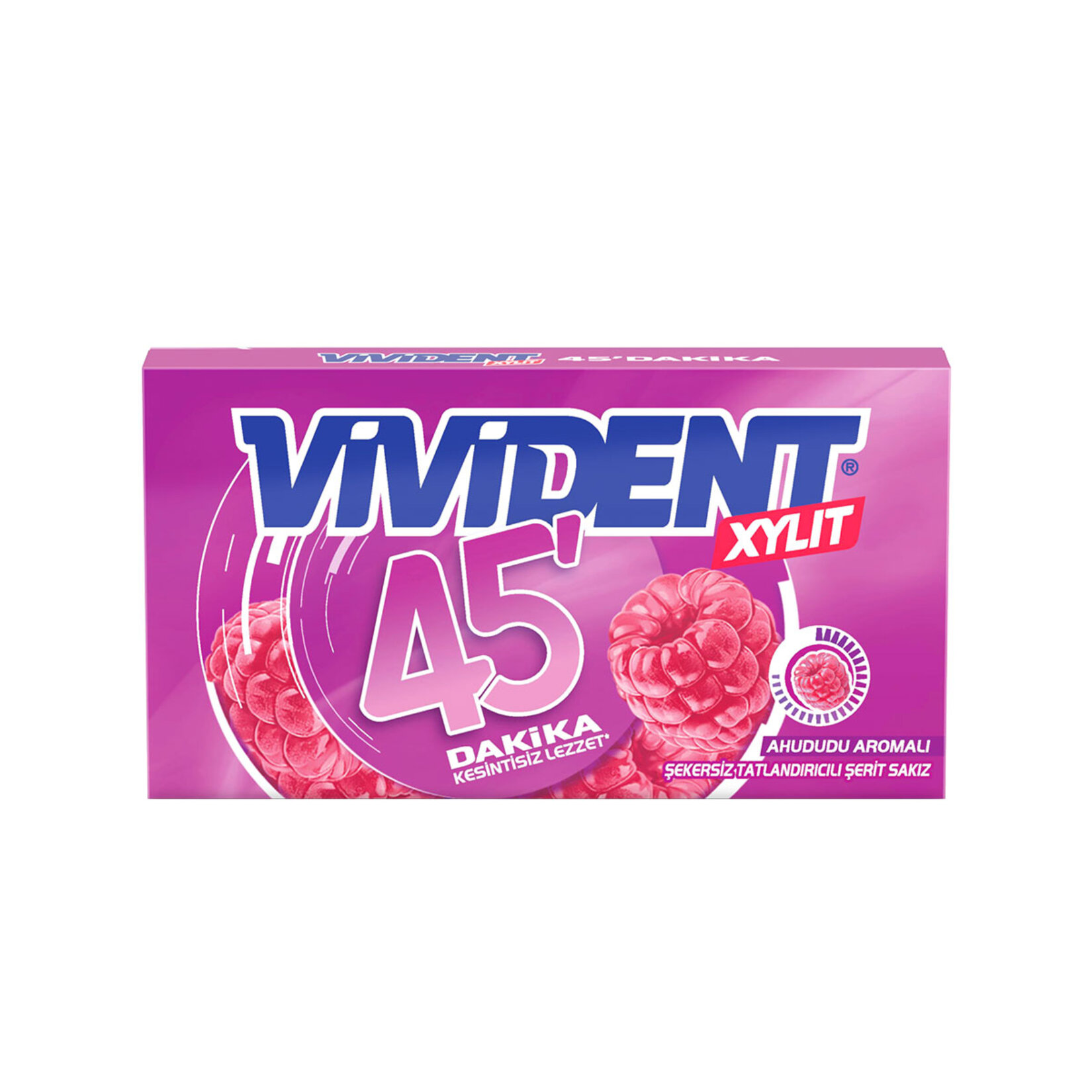 Vivident 45Dk Cüzdan Ahududu Aromalı Sakız 26 G