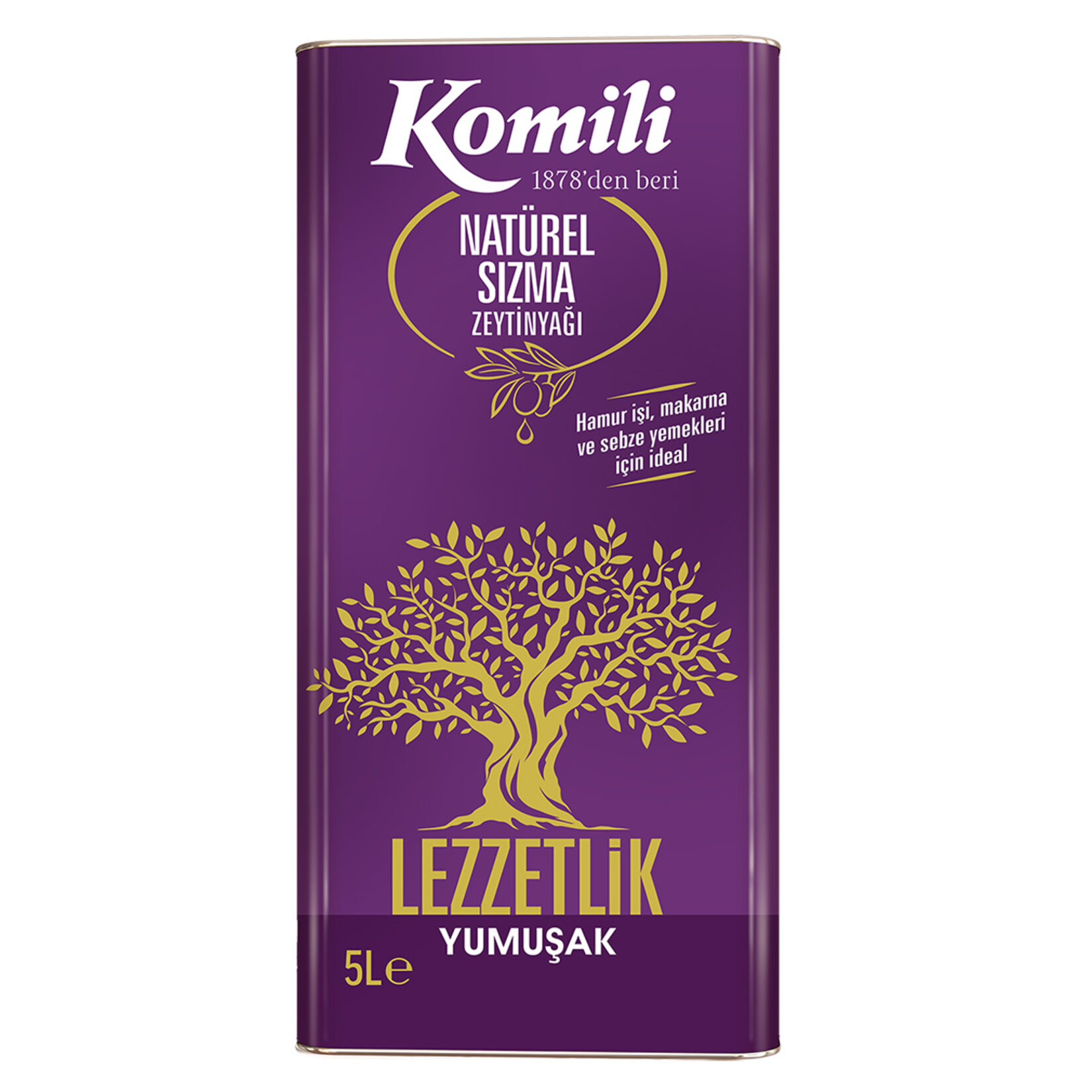 Komili Lezzetlik Yumuşak Natürel Sızma Zeytinyağı 5 L