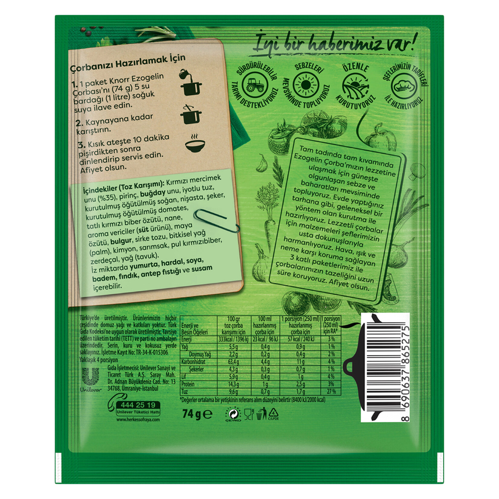 Knorr Hazır Çorba Ezogelin 74 G - Görsel 5