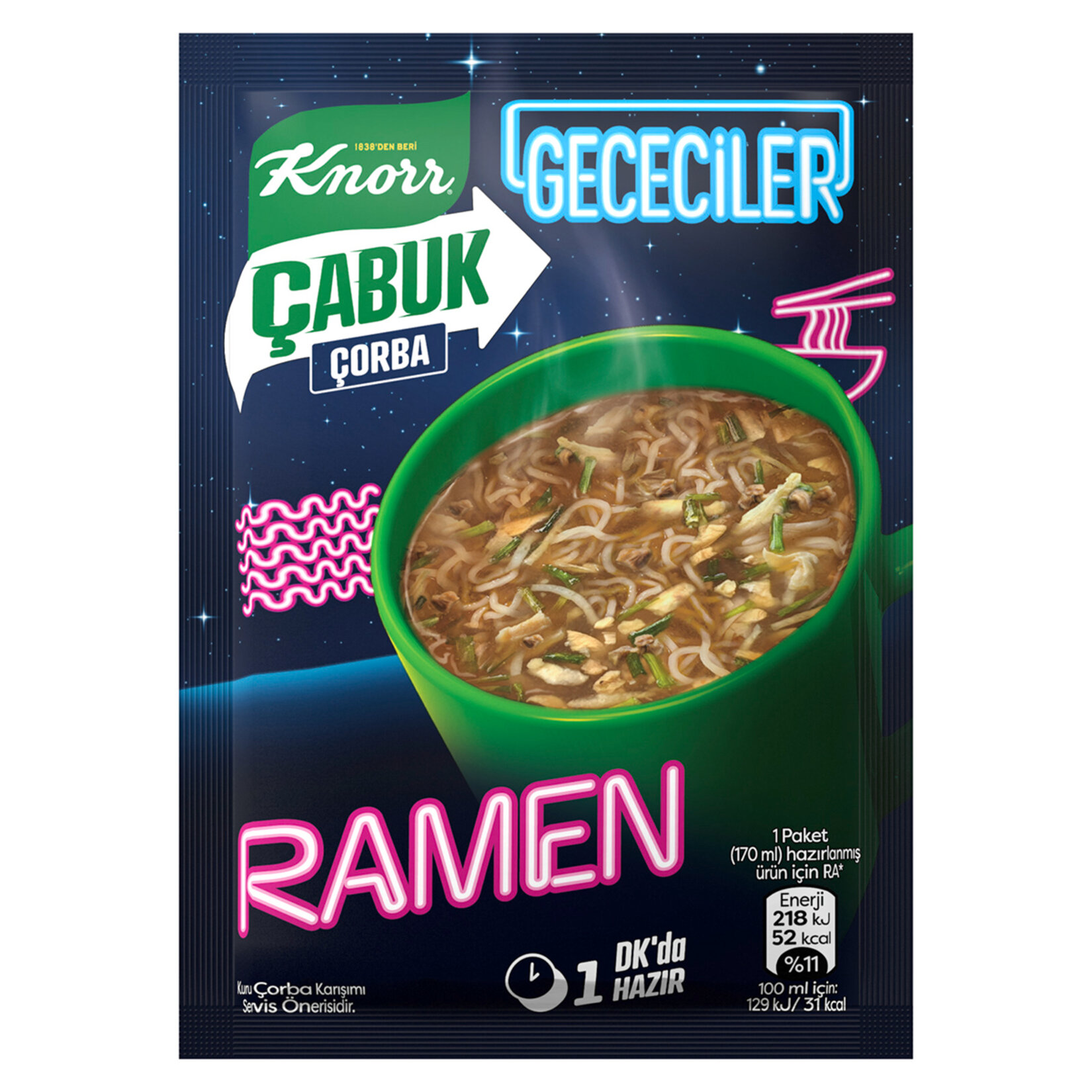 Knorr Çabuk Çorba Ramen 17 G - Görsel 1