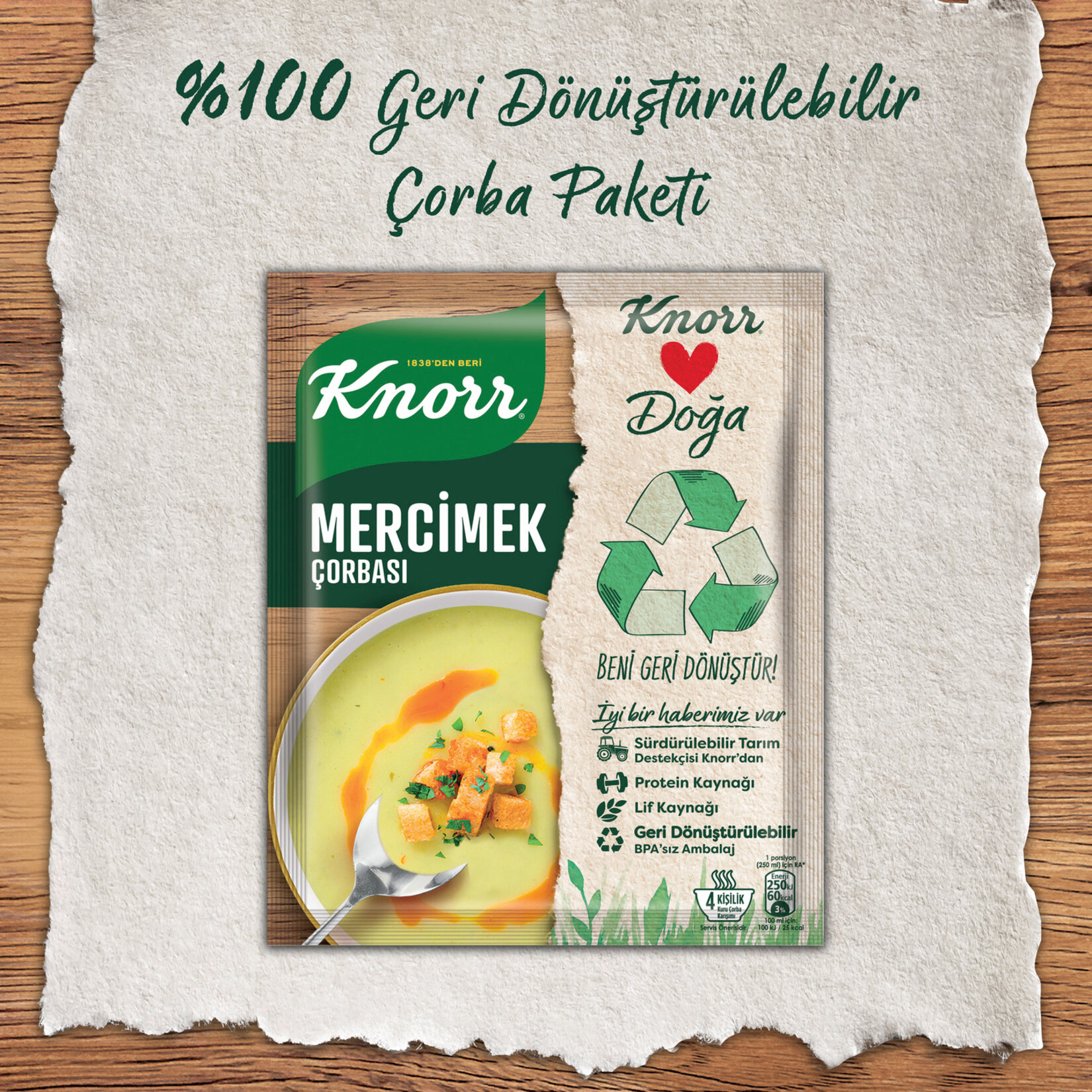 Knorr Hazır Çorba Mercimek 76 G - Görsel 3
