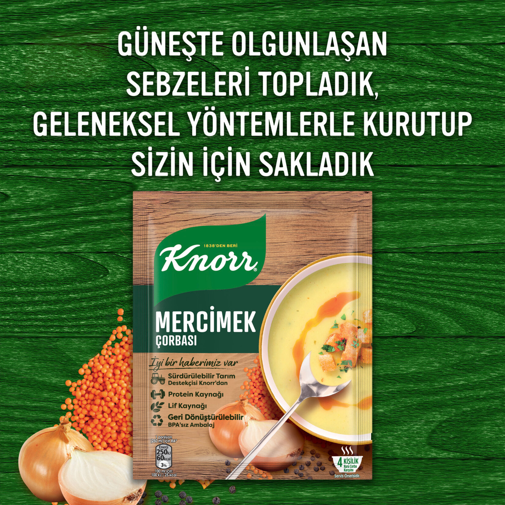 Knorr Hazır Çorba Mercimek 76 G - Görsel 5