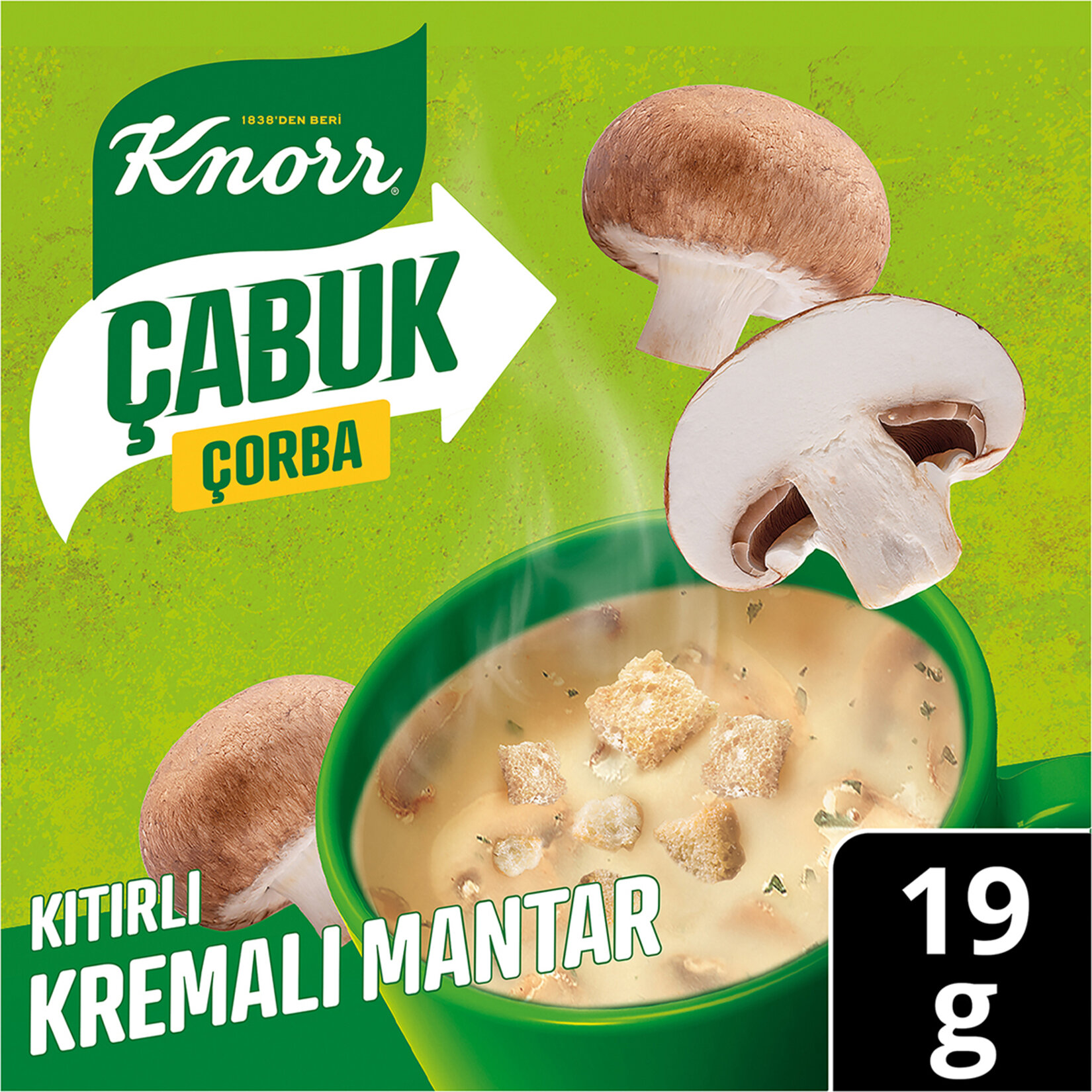 Knorr Çabuk Çorba Kıtırlı Kremalı Mantar 19 G - Görsel 2