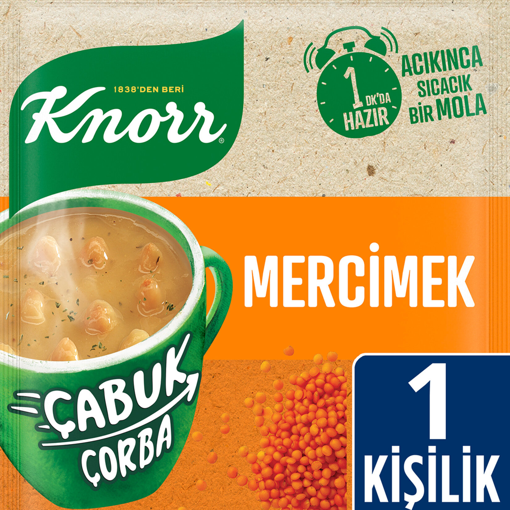 Knorr Çabuk Çorba Mercimek 22 G - Görsel 2