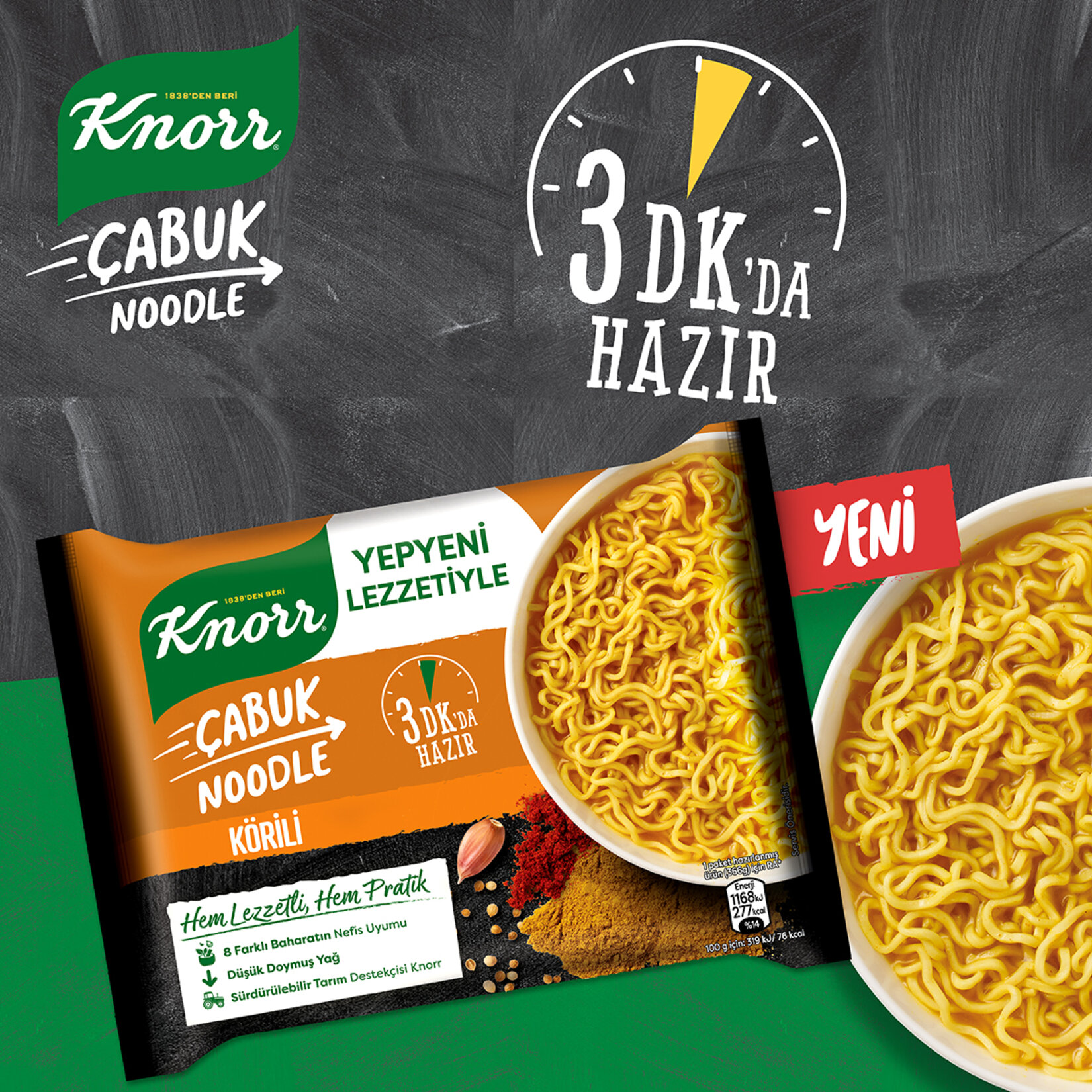 Knorr Çabuk Noodle Körili 66 G - Görsel 4