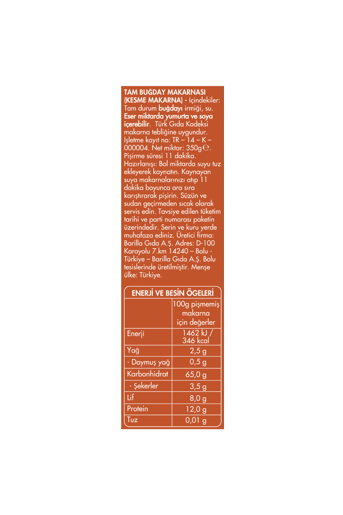 Filiz Tam Buğday Burgu Makarna 350 G - Görsel 4