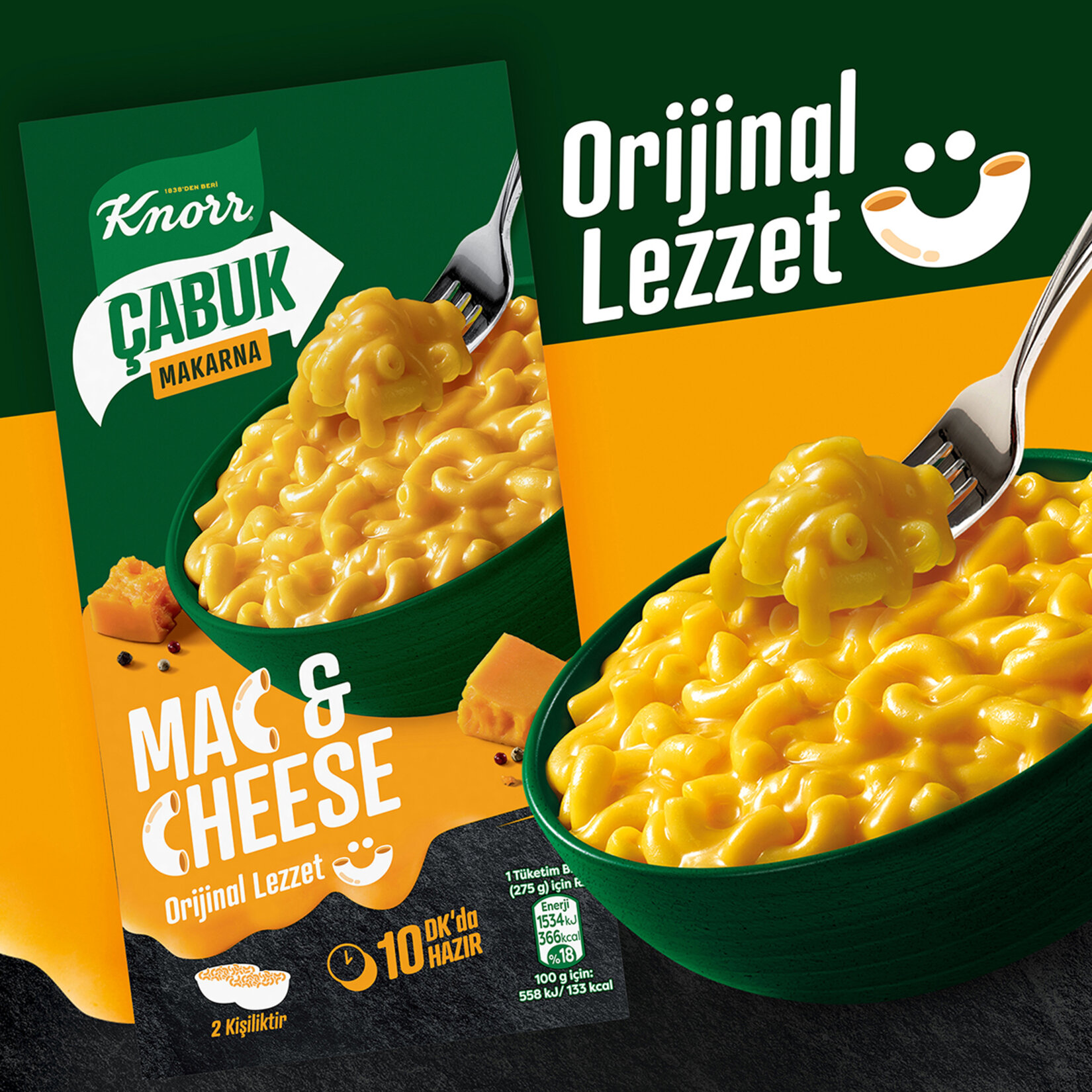 Knorr Çabuk Mac & Cheese Peynirli Makarna 212 G - Görsel 4