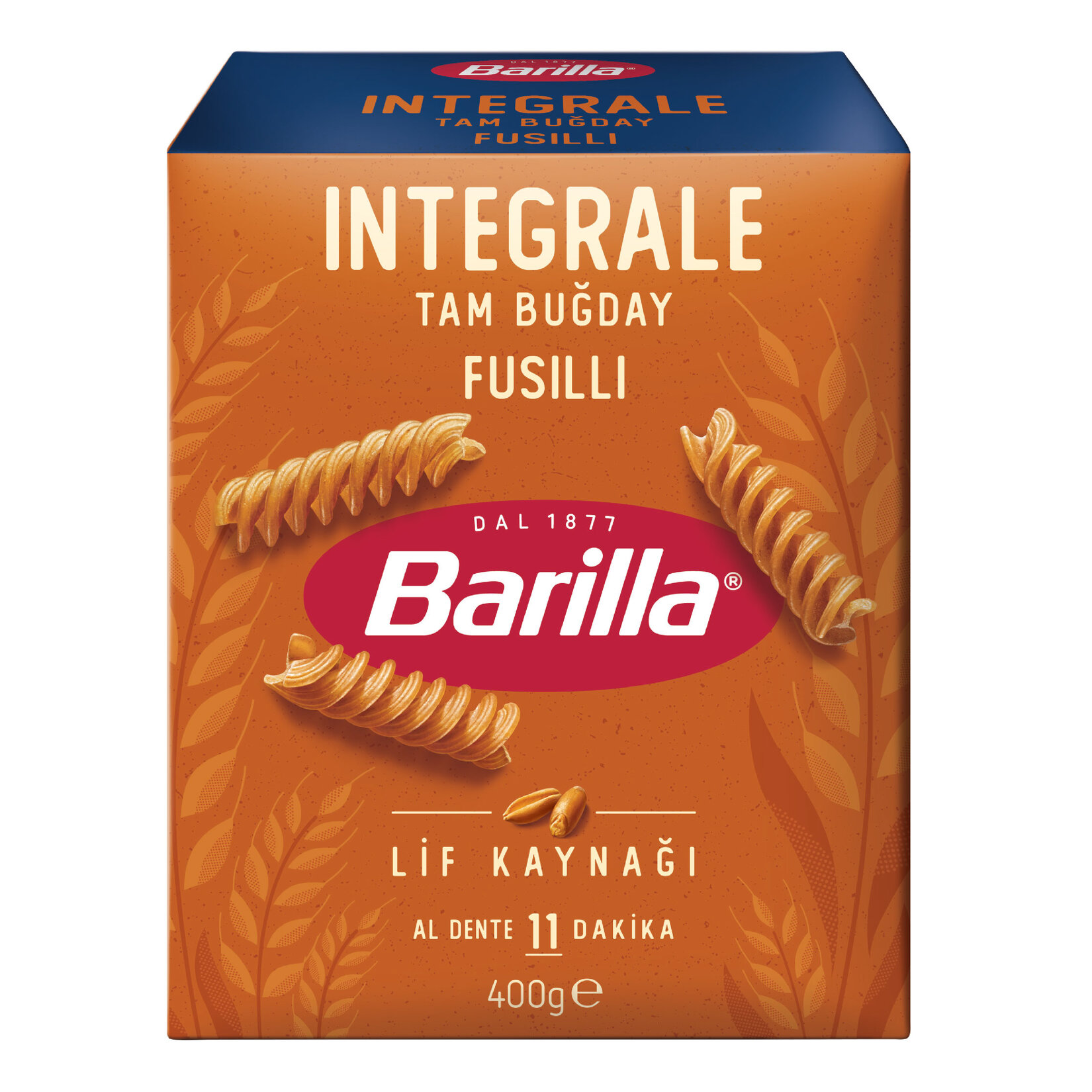 Barilla Tam Buğday Burgu Makarna (Integrale Fusilli) 400 G - Görsel 2