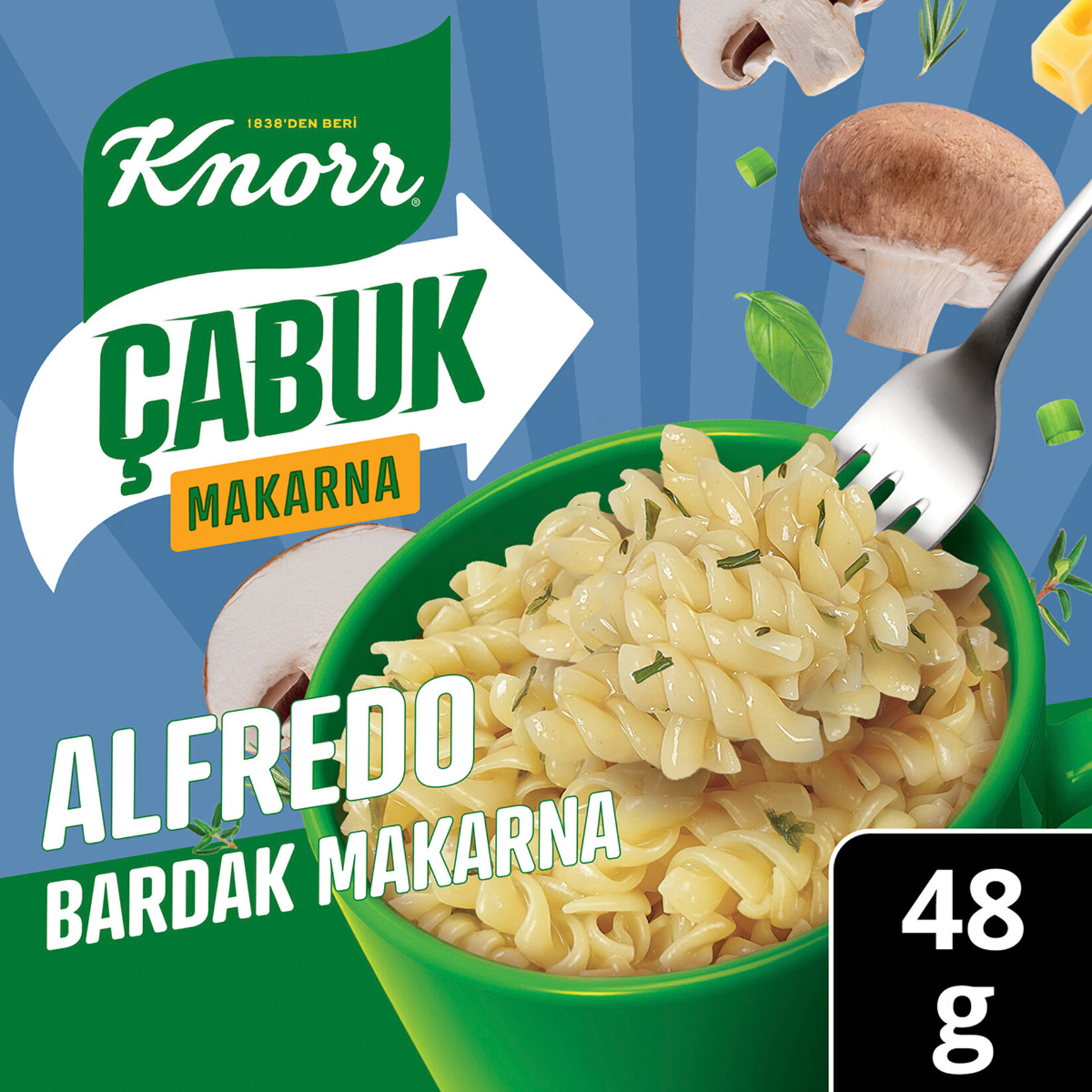 Knorr Çabuk Alfredo Bardak Makarna 48G - Görsel 2