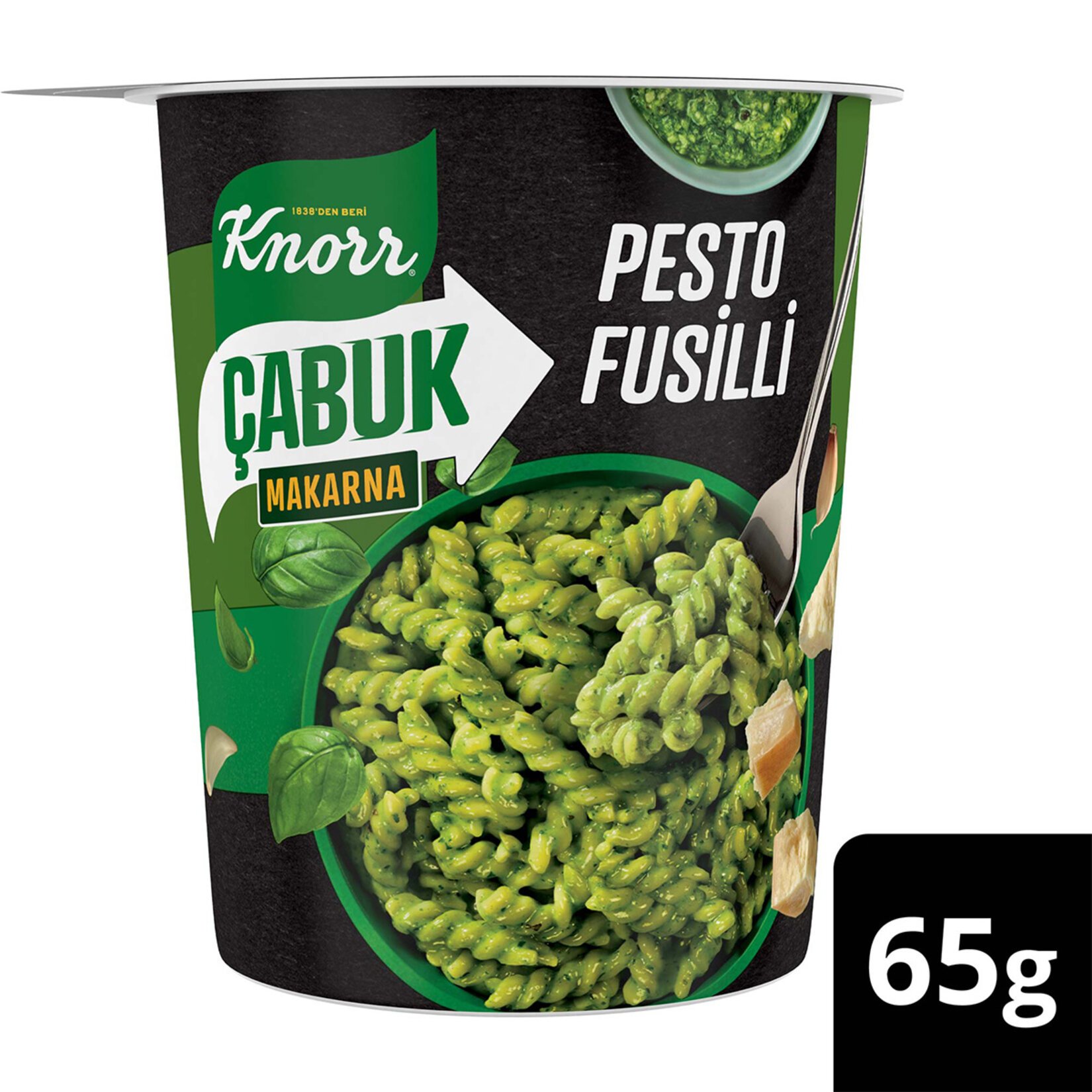 Knorr Çabuk Makarna Pesto Fusilli (Bardak) 65 G - Görsel 2