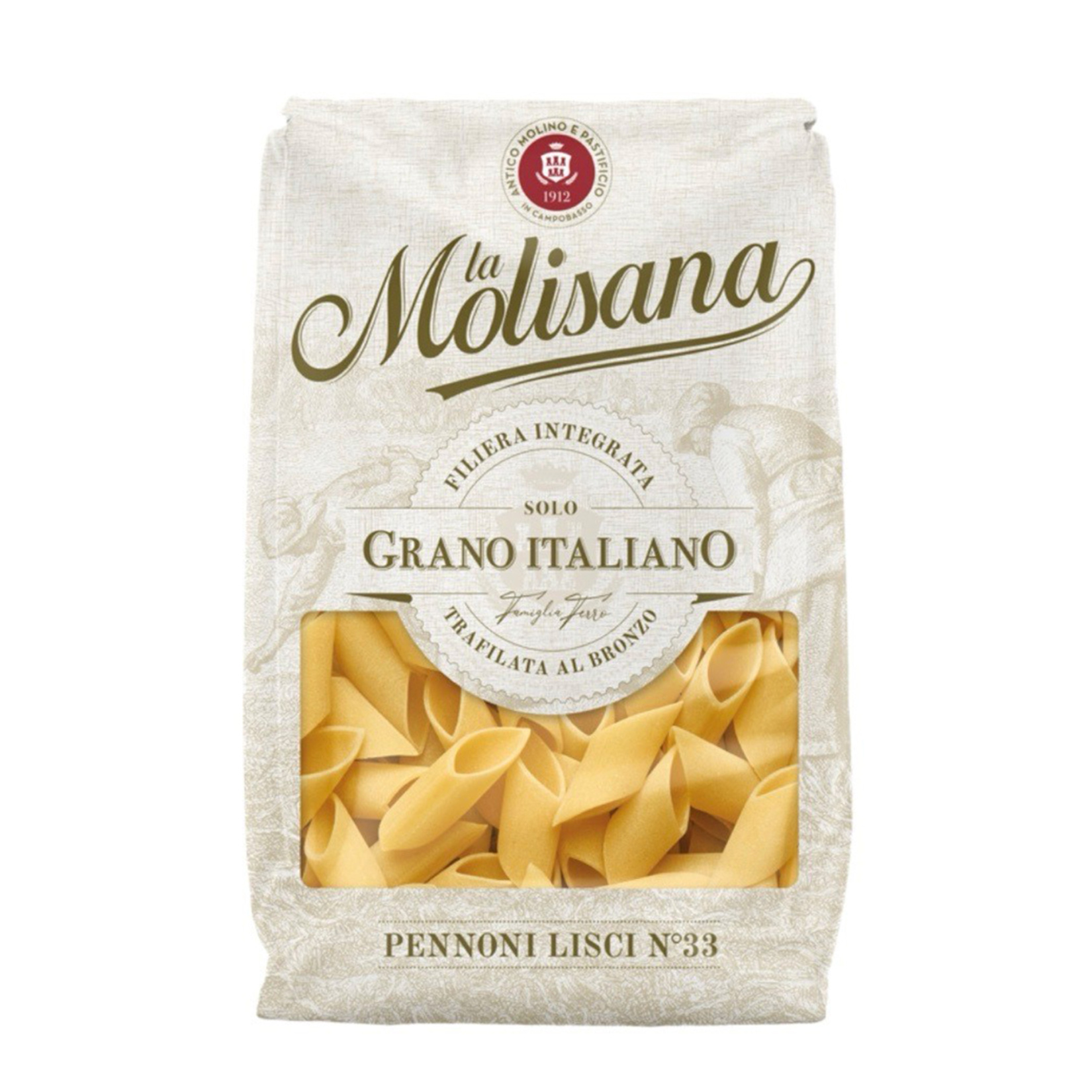 La Molisana Pennoni Lisci N33 Kısa Makarna 500 G - Görsel 1
