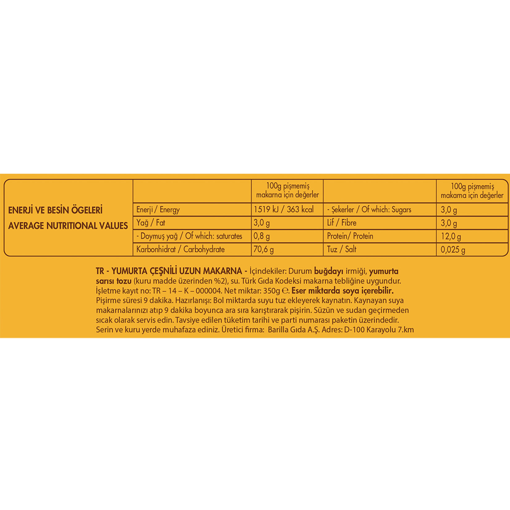 Filiz Yumurtalı Uzun Erişte Makarna 350 G - Görsel 4