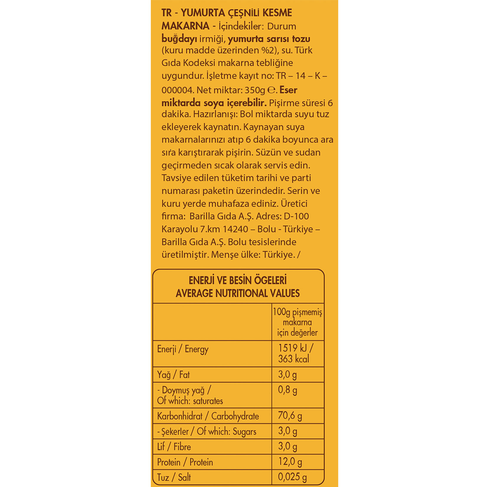 Filiz Yumurtalı Bukle Makarna 350 G - Görsel 4
