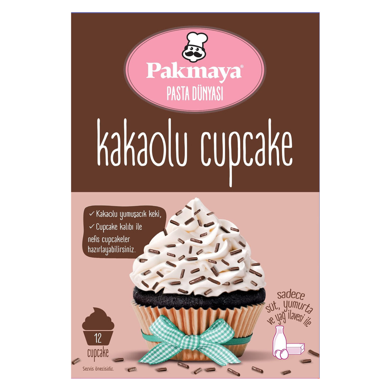 Pakmaya Cupcake Kakaolu Un Karışımı 163 G