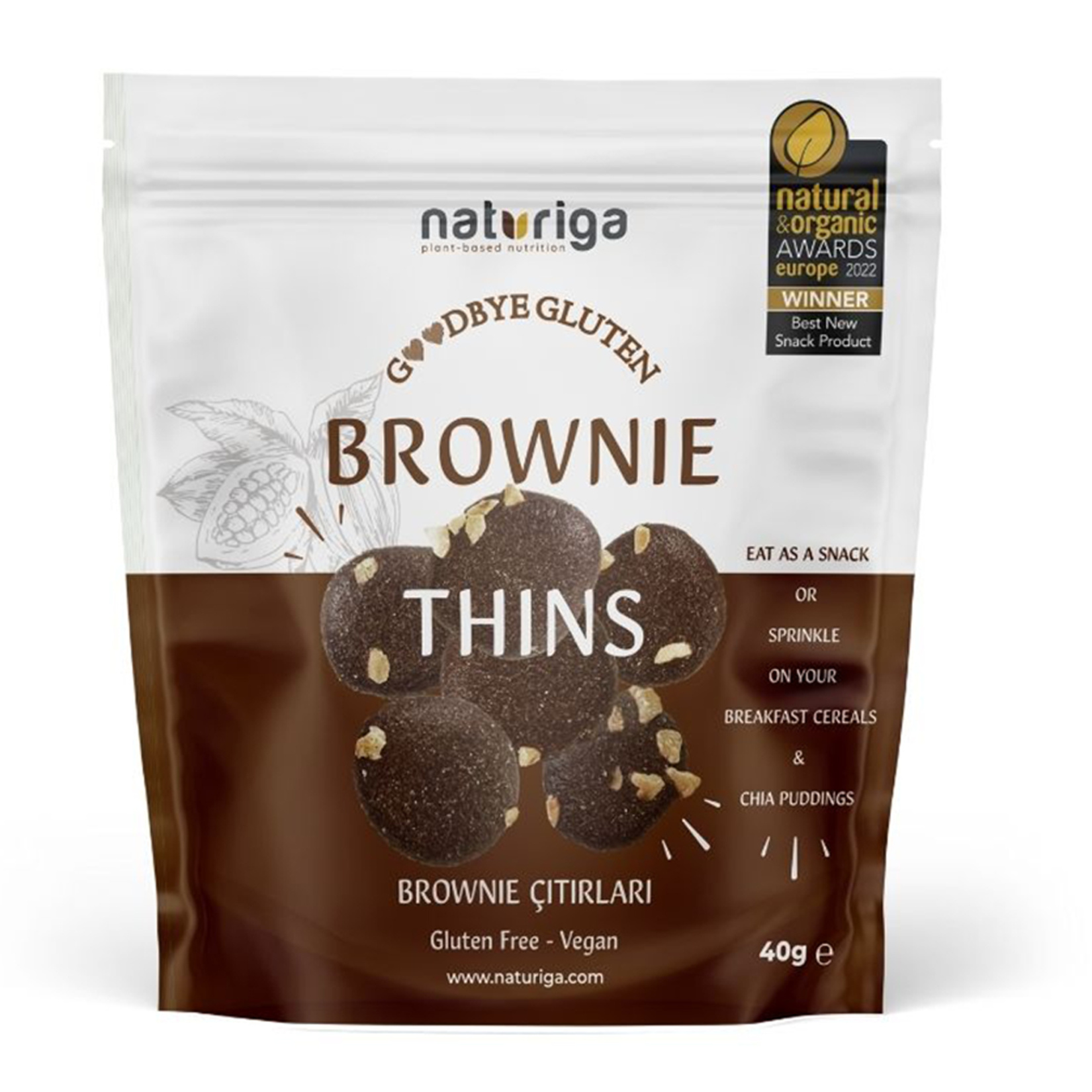 Naturiga Brownie Çıtırları 40 G