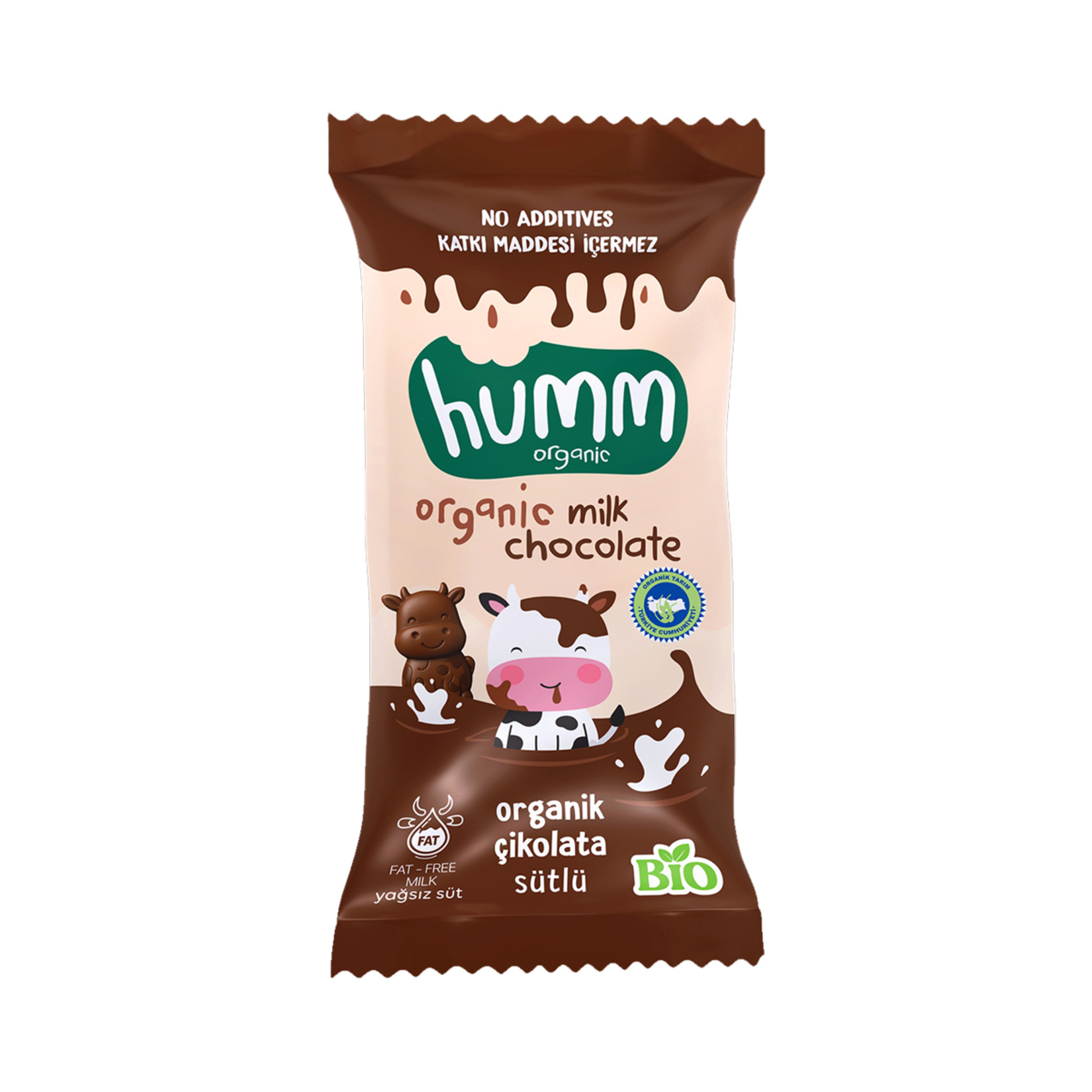 Humm Organik Sütlü Çikolata 13 G