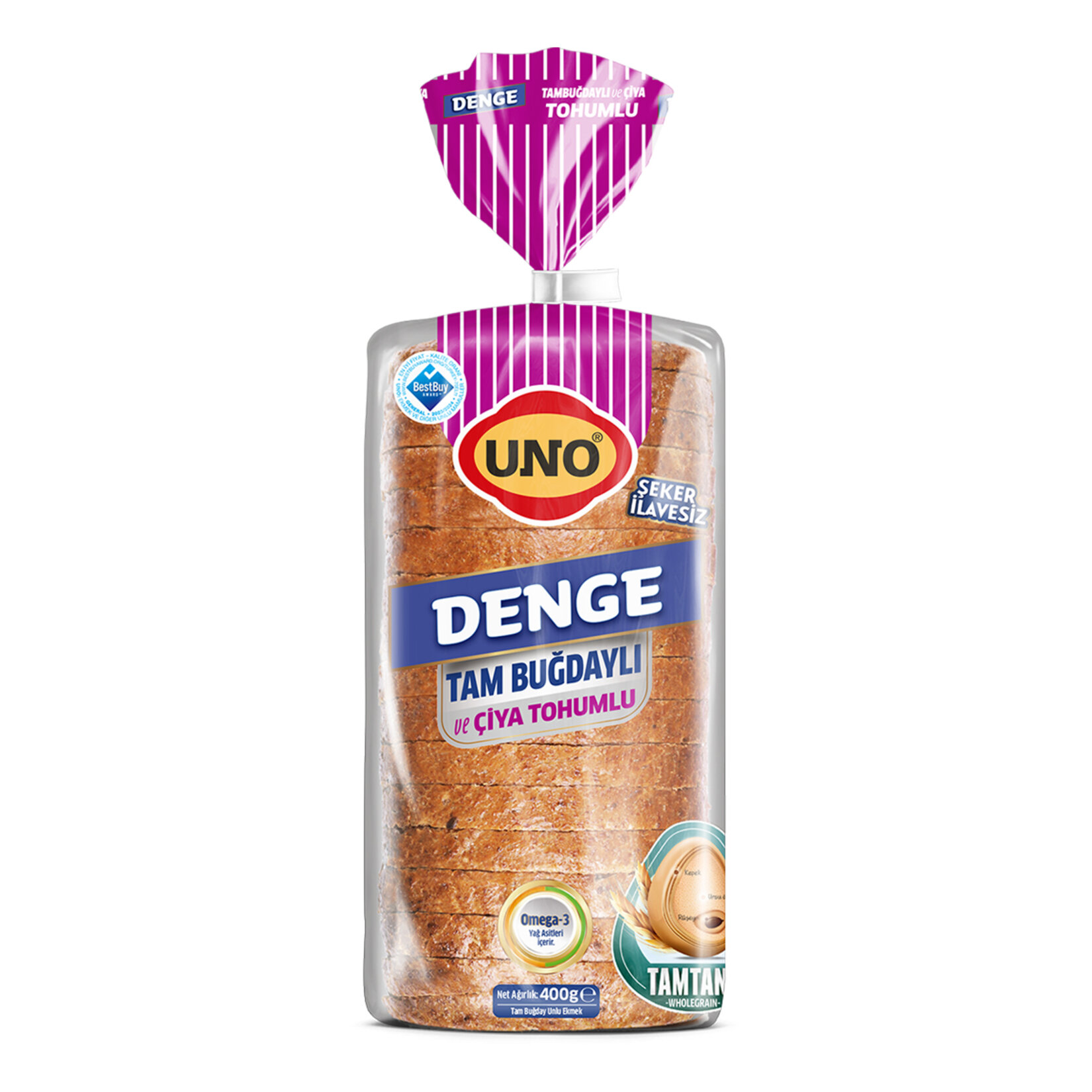 Uno Denge Tam Buğdaylı & Çiya Tohumlu 400 G - Görsel 1