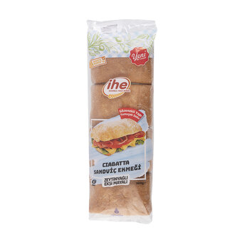 İhe Ekşi Mayalı Ciabatta Sandviç Ekmeği 4 x 80 G