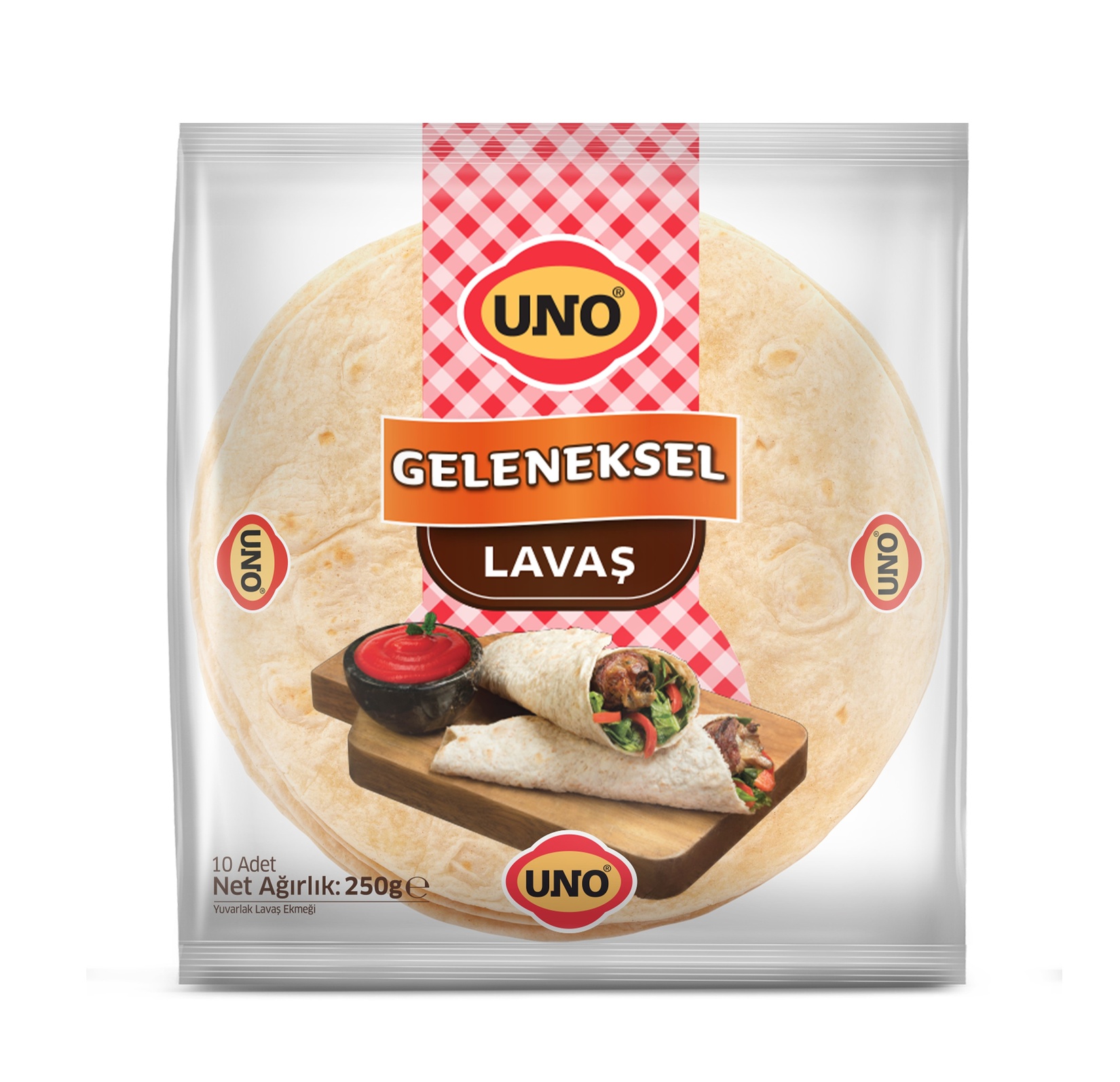 Uno Geleneksel Lavaş 15 Cm 250 G