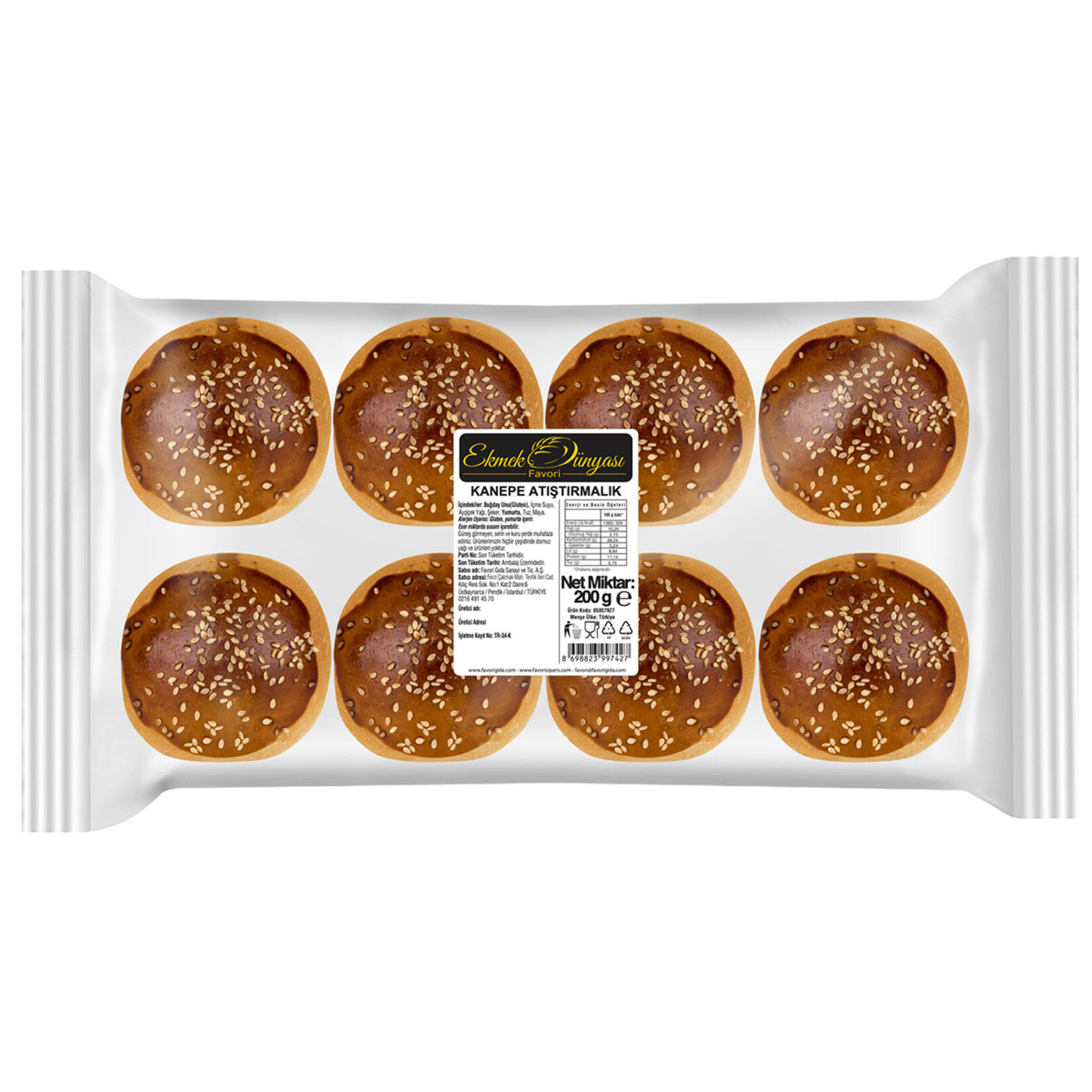 Kanepe Atıştırmalık 200 G