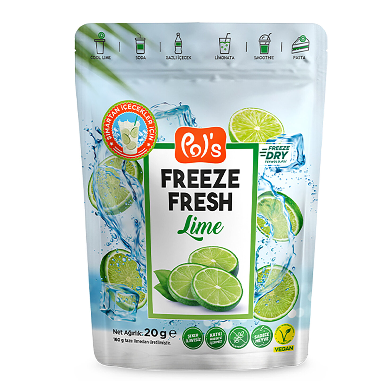 Pol's Freeze Fresh Lime 20 G - Görsel 1