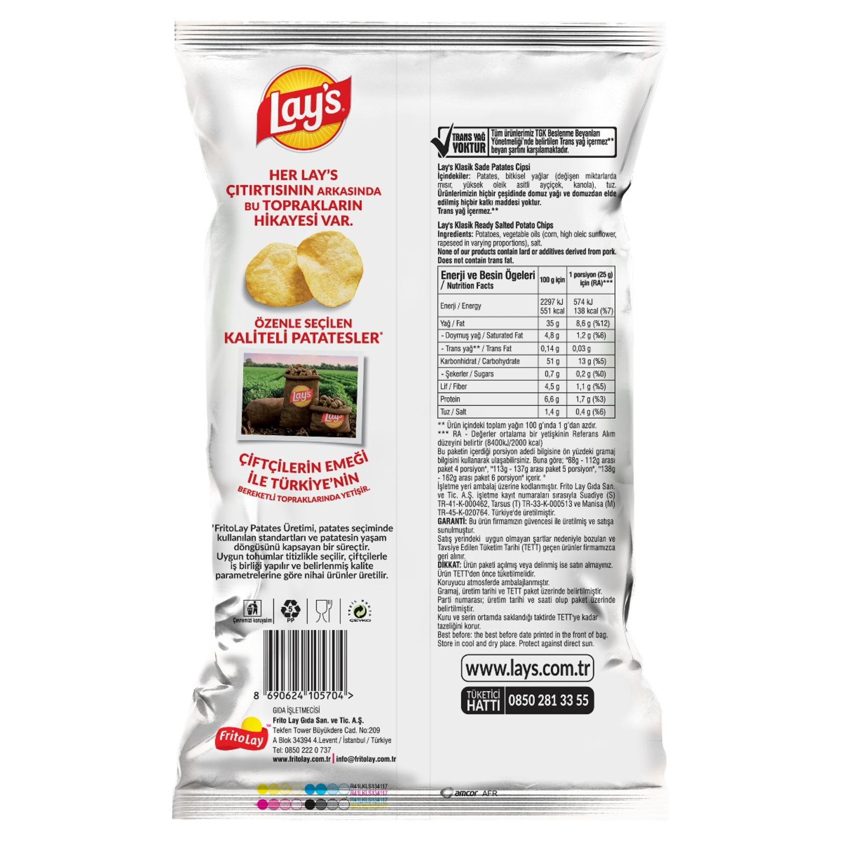 Lay's Klasik Süper Boy 125 G - Görsel 2