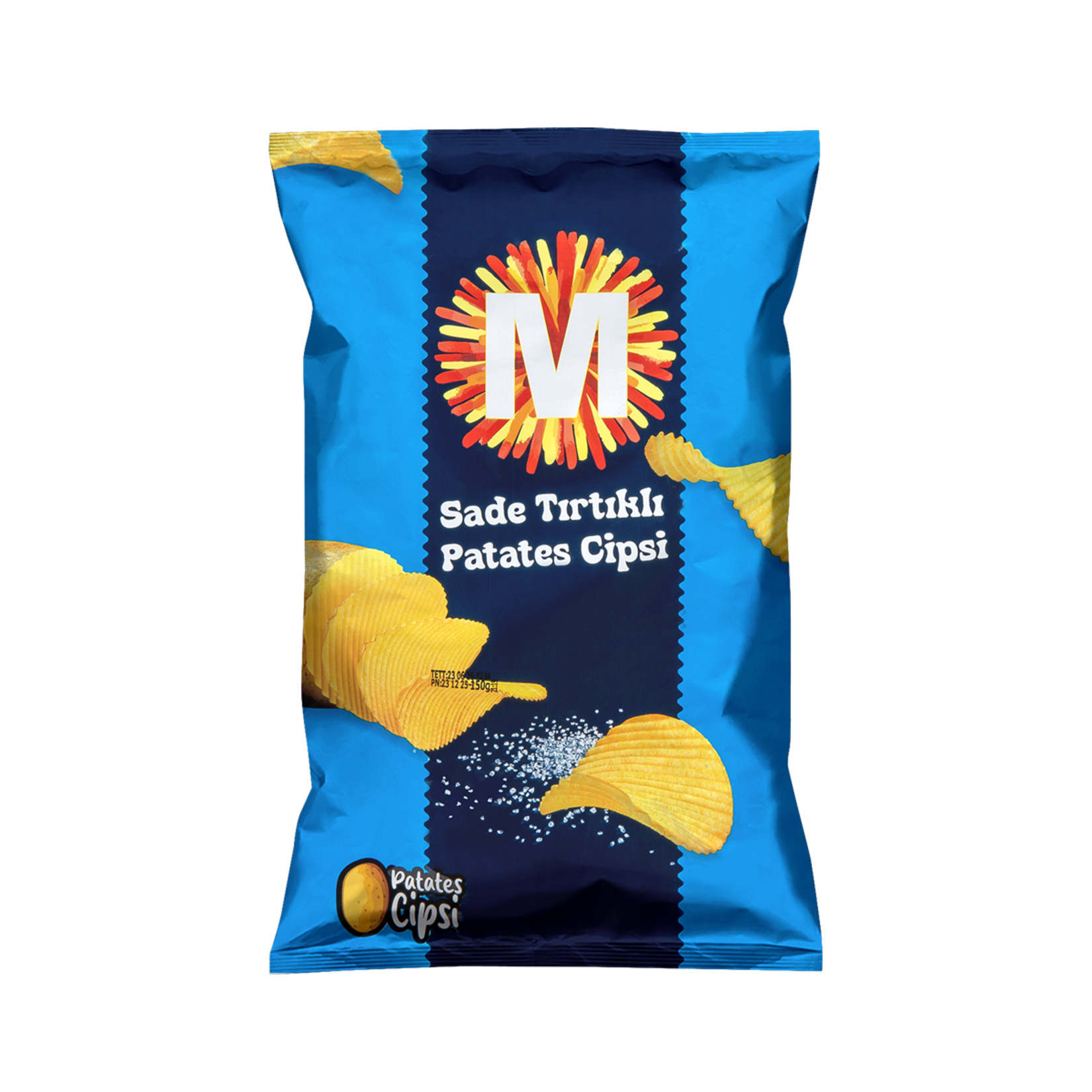 Migros Sade Tırtıklı Patates Cipsi 150 G - Görsel 1