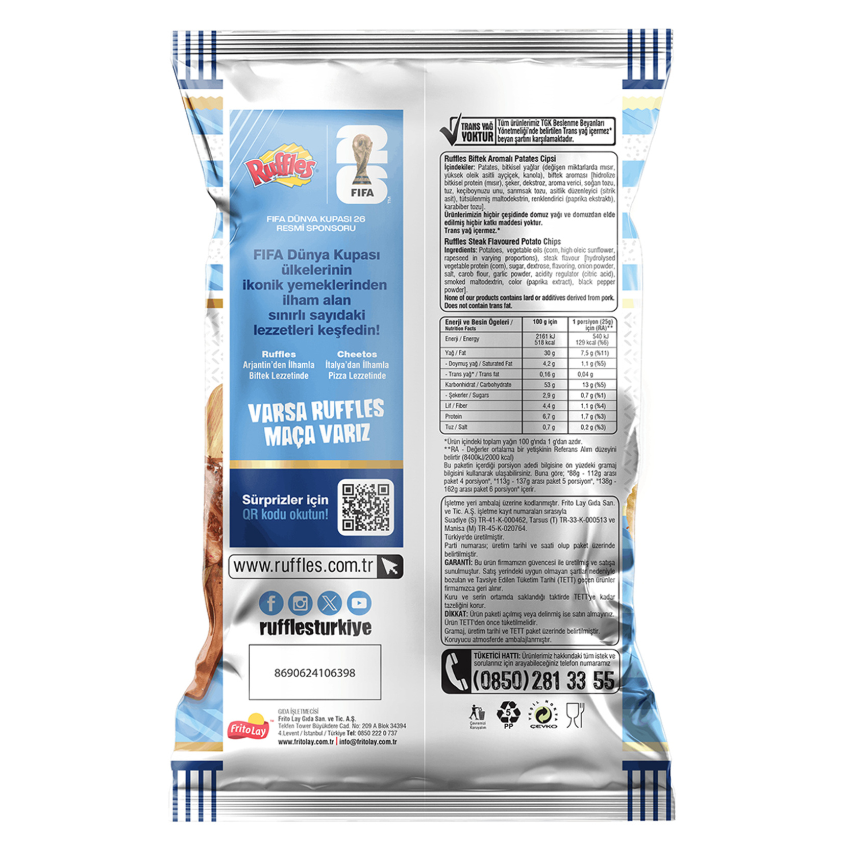 Ruffles Arjantin'den İlhamla Biftek Lezzeti 115 G - Görsel 2