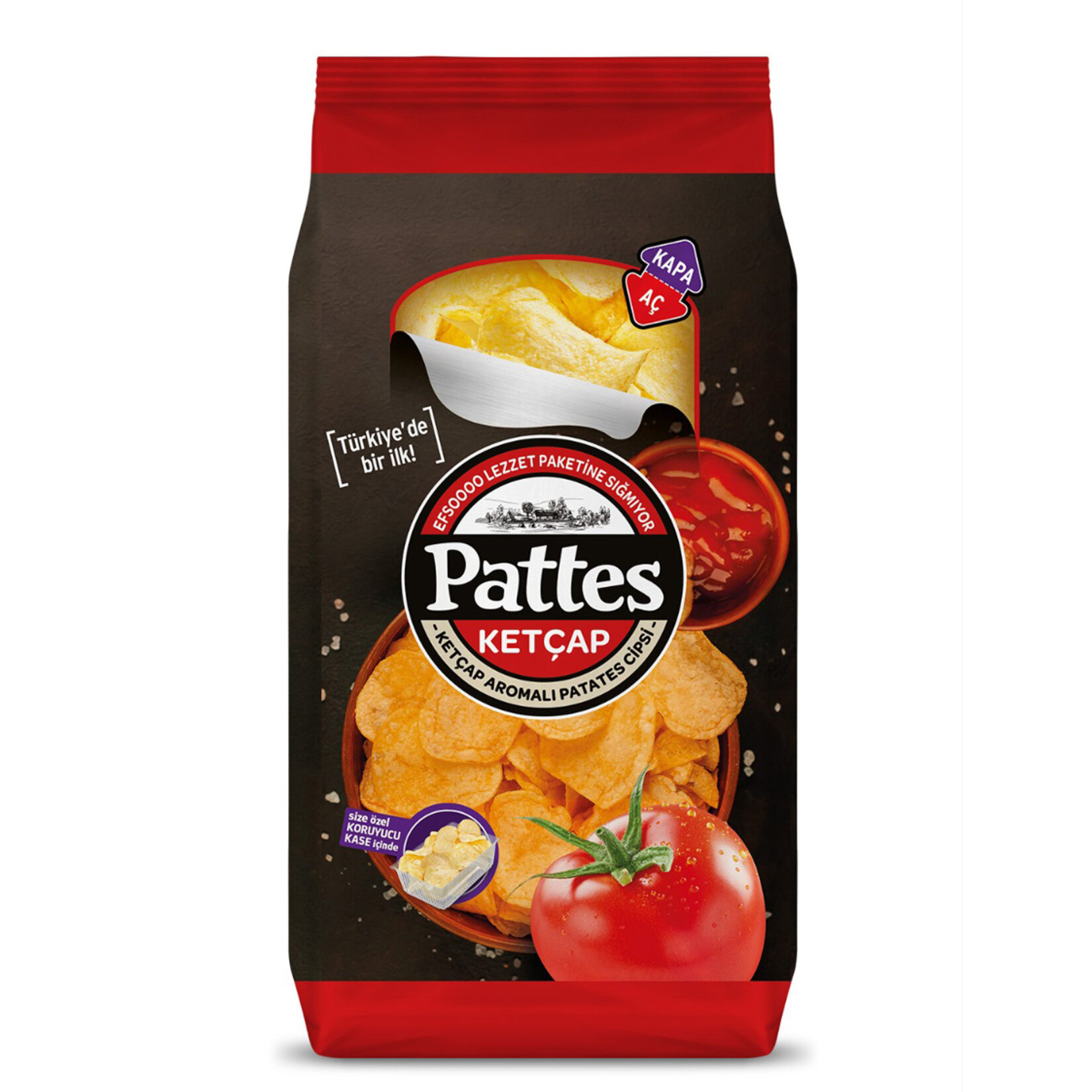 Pattes Ketçap Aromalı Patates Cipsi 100 G