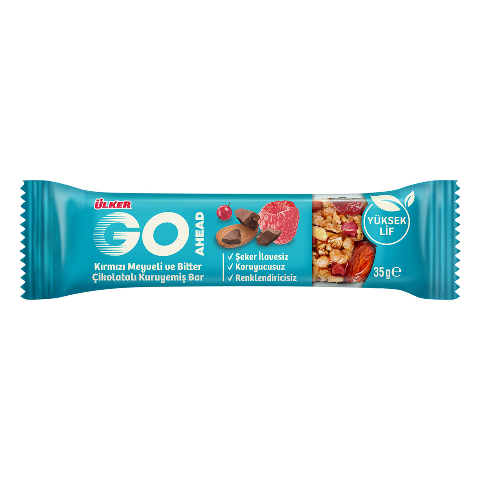 Ülker Go Ahead Kırmızı Meyveli Kuruyemiş Bar 35 G
