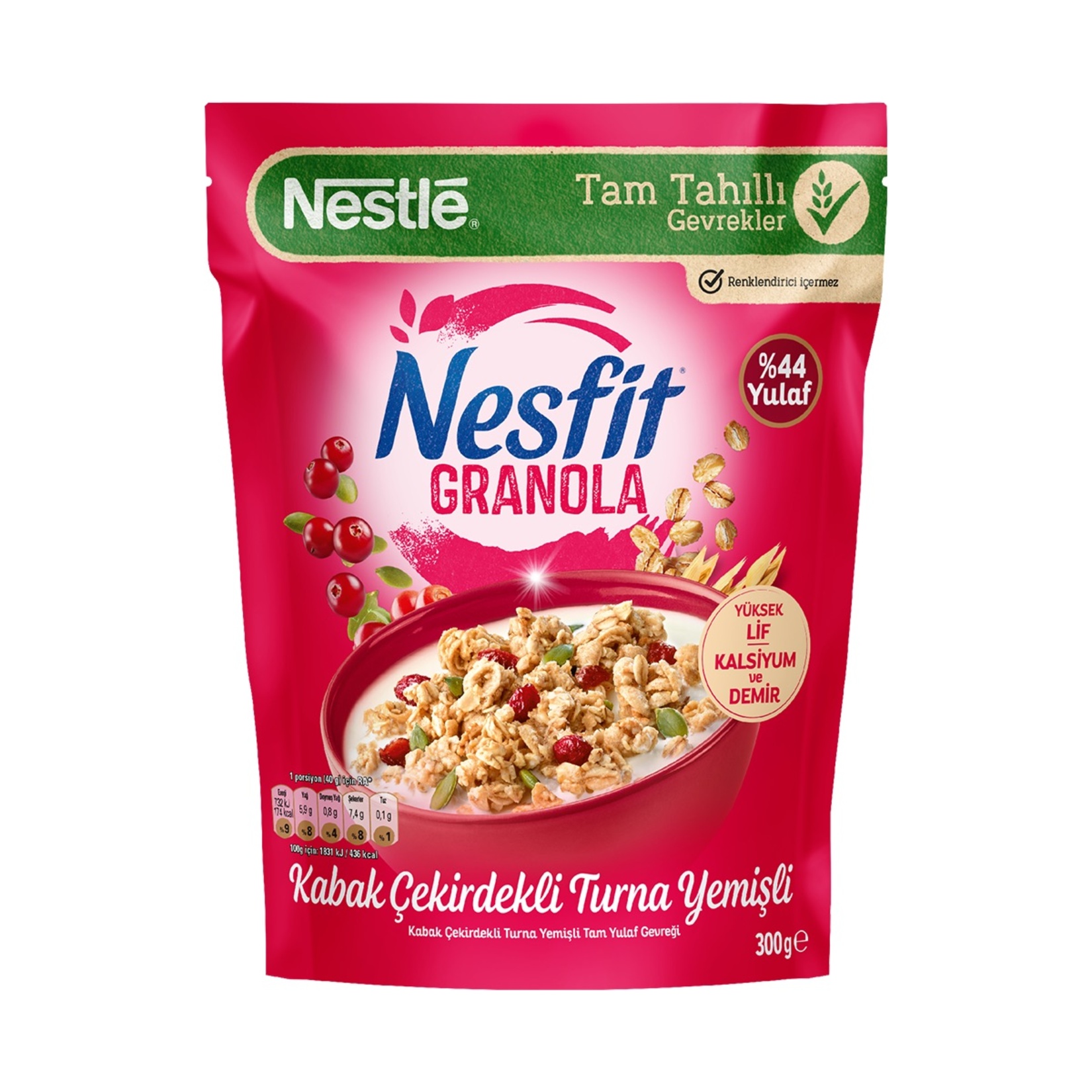 Nesfit Kabak Çekirdekli Turna Yemişli Granola 300 G - Görsel 1