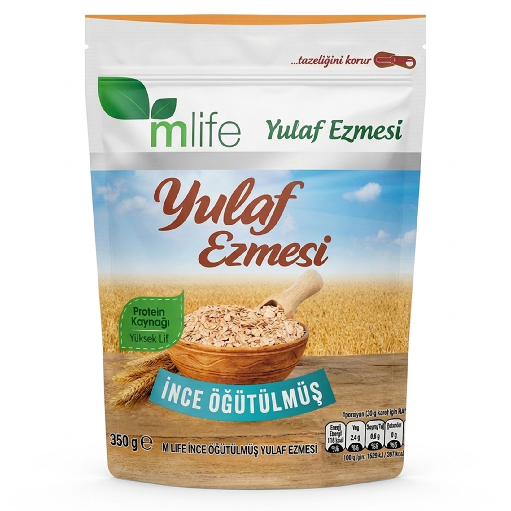 M Life İnce Öğütülmüş Yulaf Ezmesi 350 G