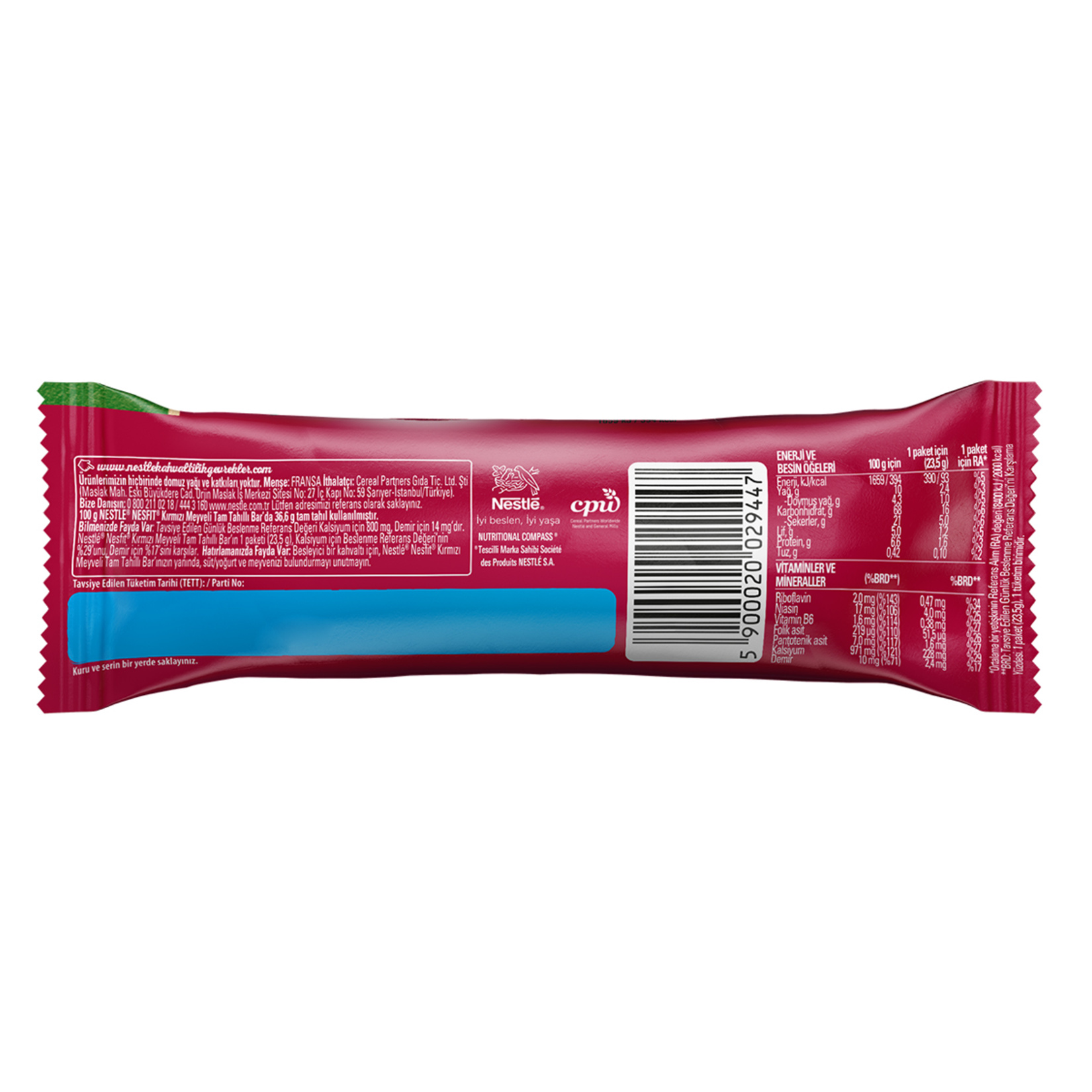 Nestle Nesfit Kırmızı Meyveli Tam Tahıllı Bar 23,5 G - Görsel 2