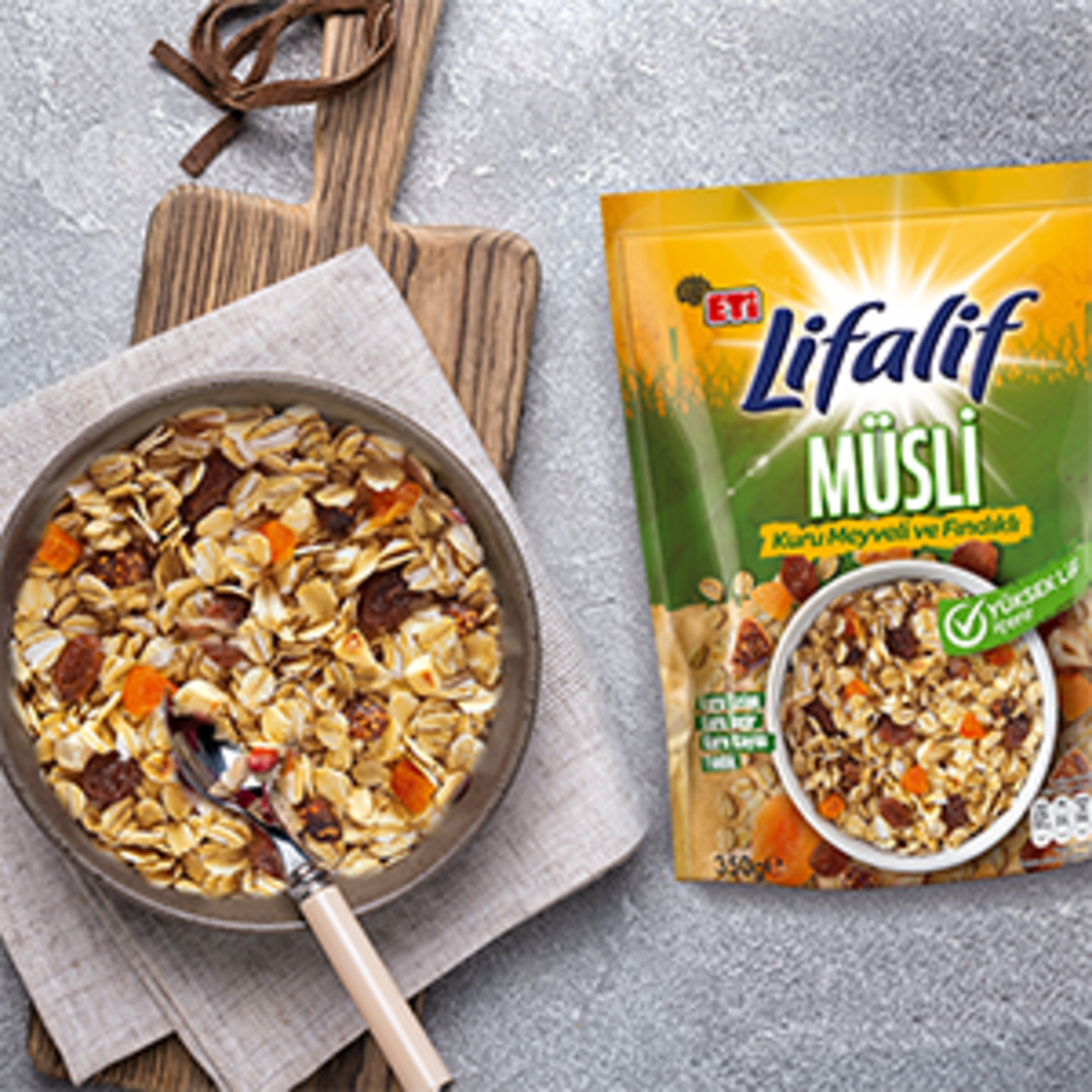 Eti Lifalif Kuru Meyveli ve Fındıklı Müsli 350 g - Görsel 3