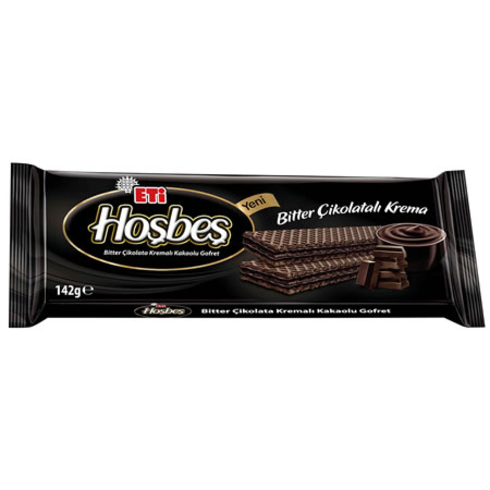 Eti Hoşbeş Bitter Çikolata Kremalı Gofret 142 G