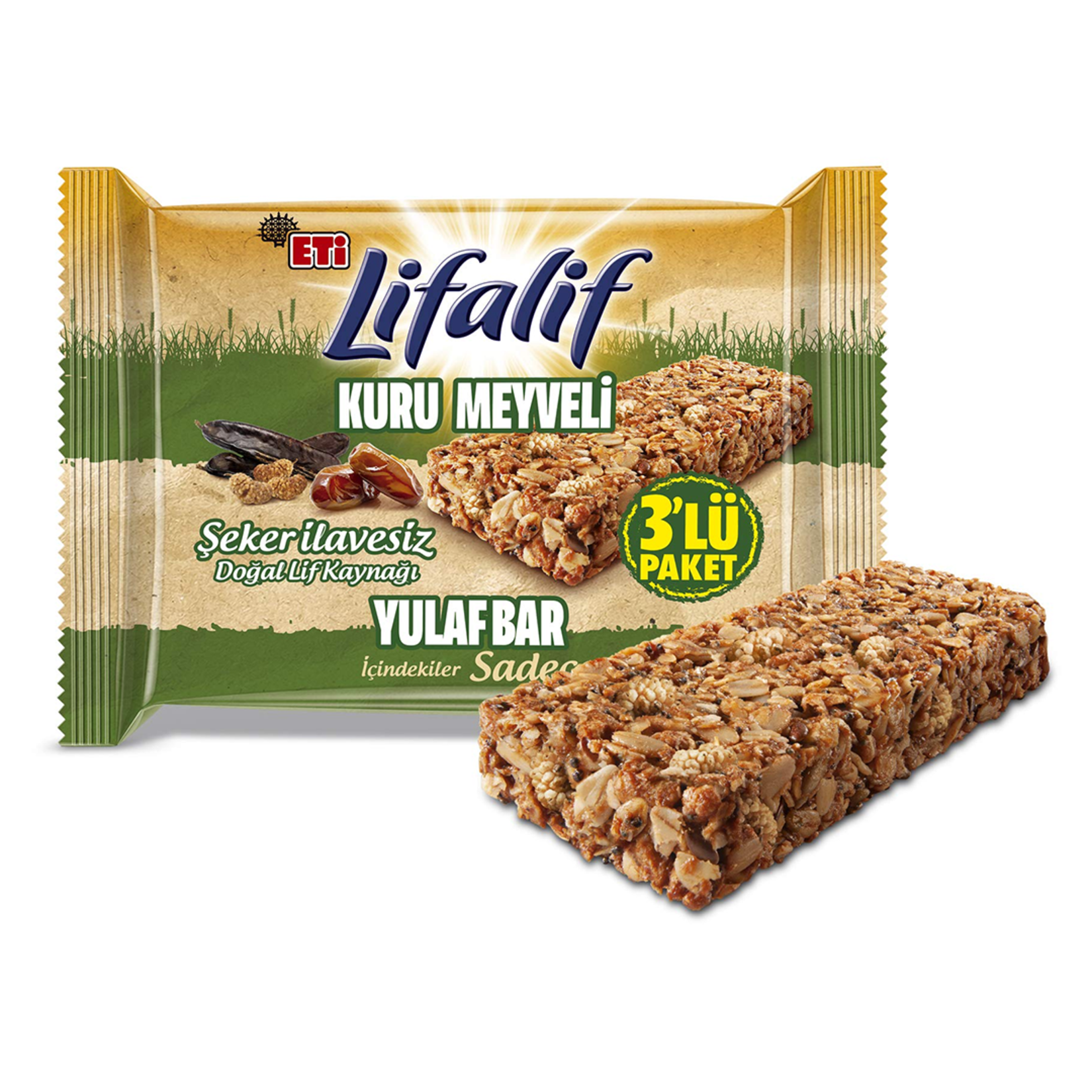 Eti Lifalif Kuru Meyveli Yulaf Bar 3x35 g - Görsel 1