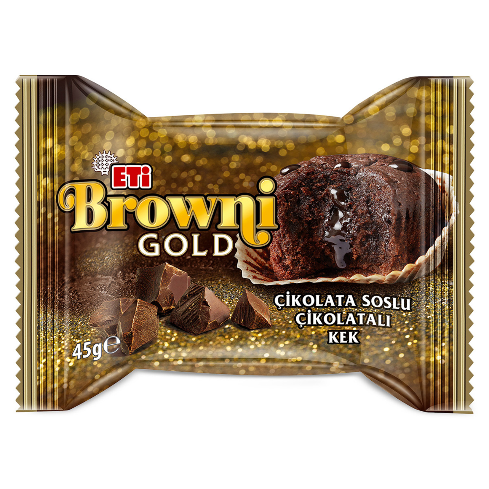Eti Browni Gold Çikolatalı Kek 45 G - Görsel 1