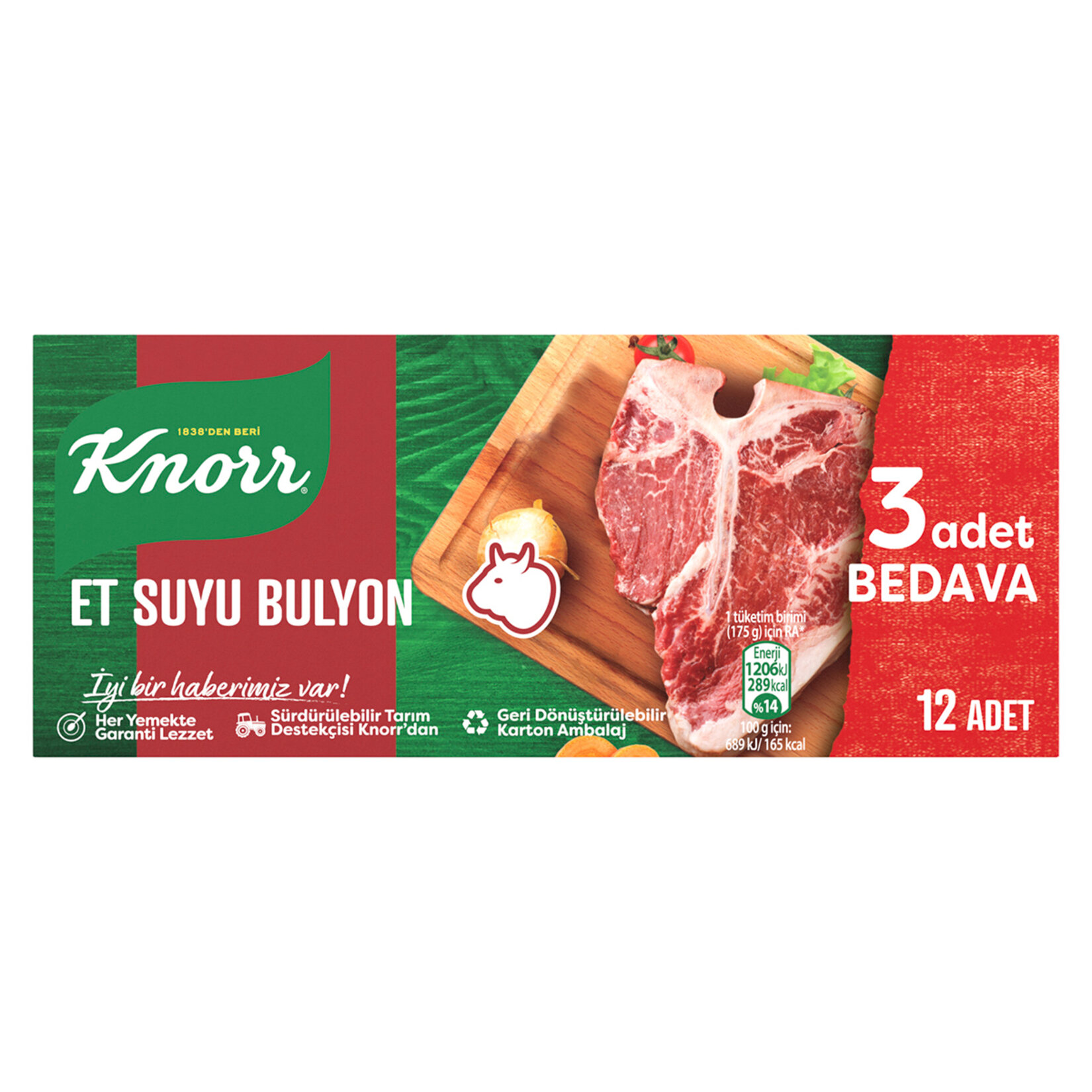 Knorr Et Suyu Bulyon 12 Adet 120 G - Görsel 1