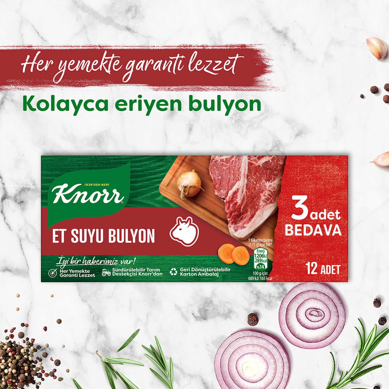 Knorr Et Suyu Bulyon 12 Adet 120 G - Görsel 3