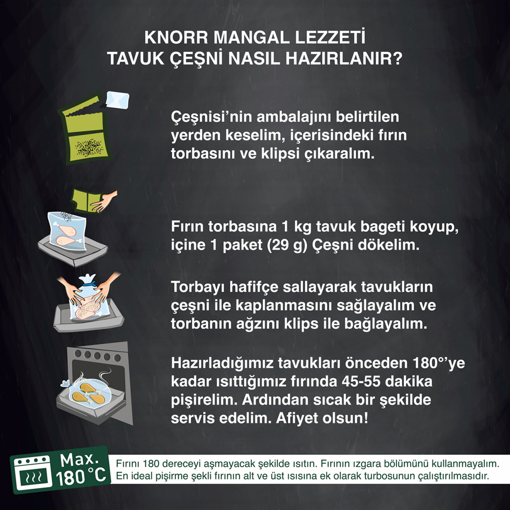 Knorr Fırında Tavuk Çeşnisi Mangal Lezzeti 29 G - Görsel 5