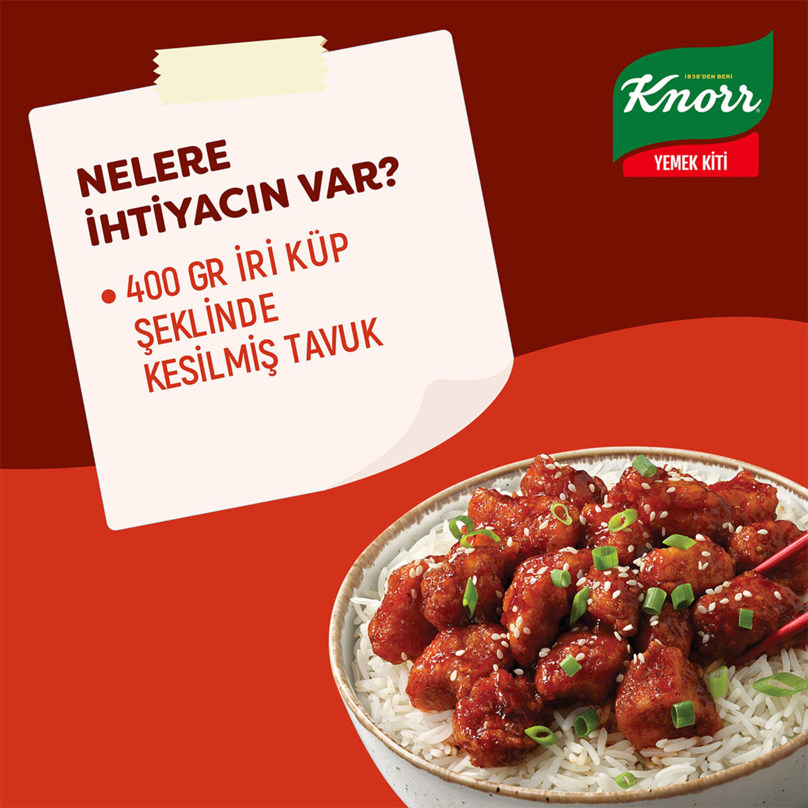 Knorr Yemek Kiti Kore Usülü Tavuklu Pilav 370 G - Görsel 3