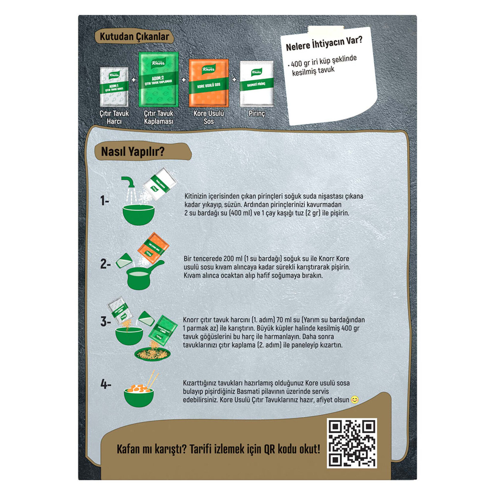 Knorr Yemek Kiti Kore Usülü Tavuklu Pilav 370 G - Görsel 5