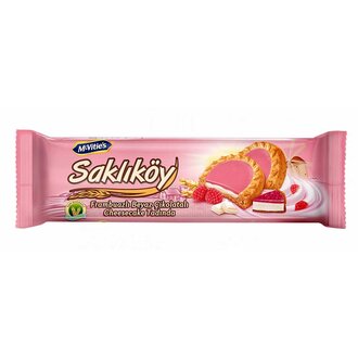 Saklıköy Frambuazlı Beyaz Çikolatalı Bisküvi 100 G