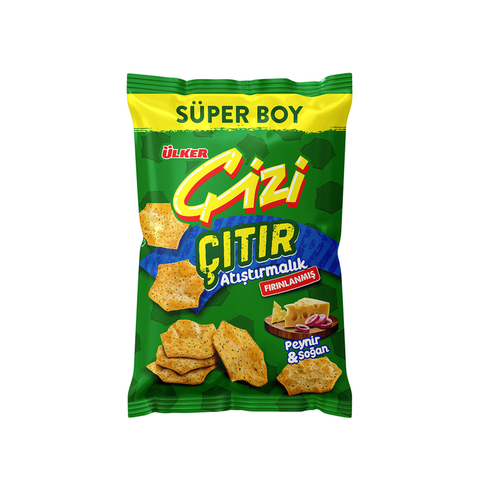 Ülker Çizi Çıtır Peynir & Soğan Süper Boy Çerez 120 G