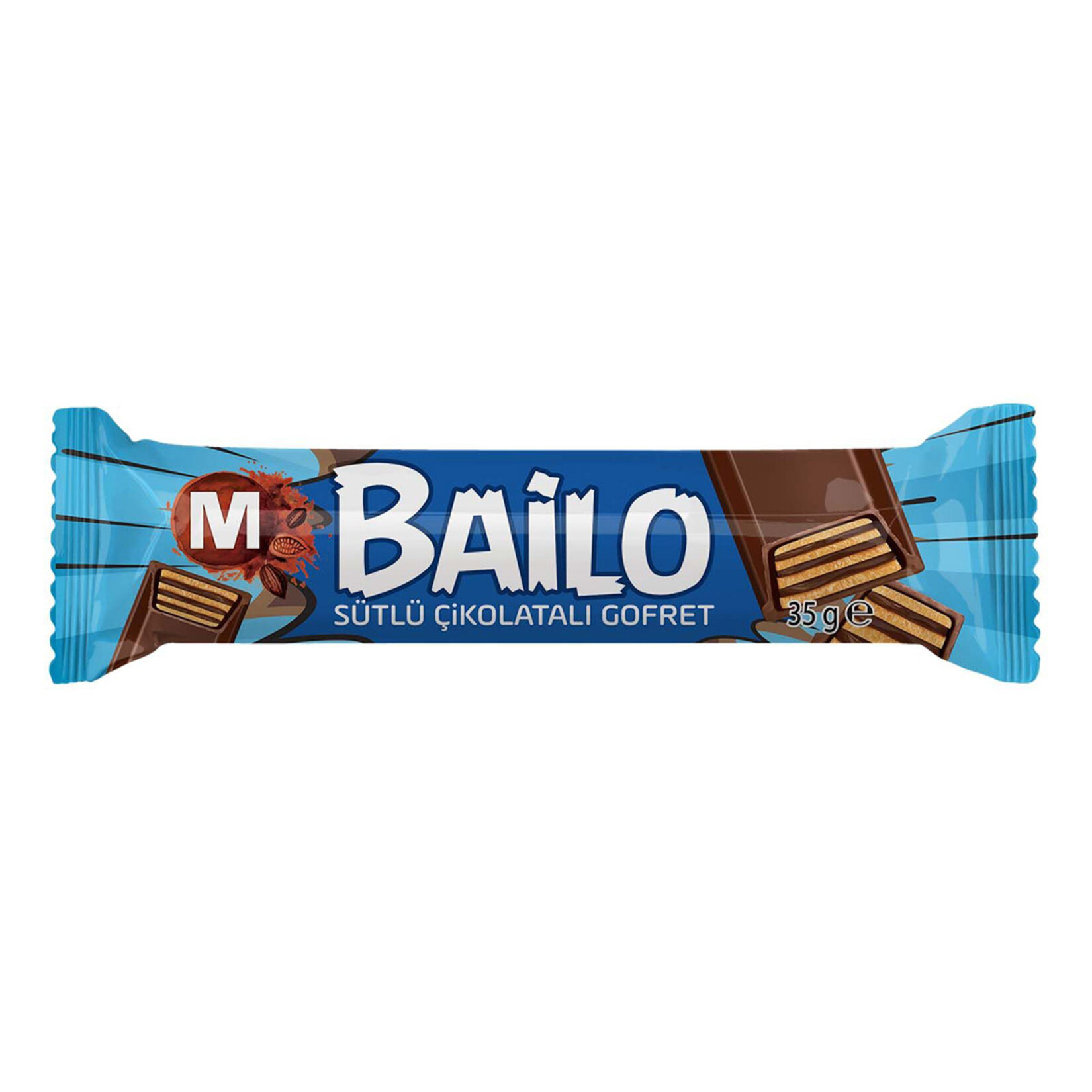 Migros Bailo Sütlü Çikolata Kaplı Fındık Kremalı Gofret 35 G