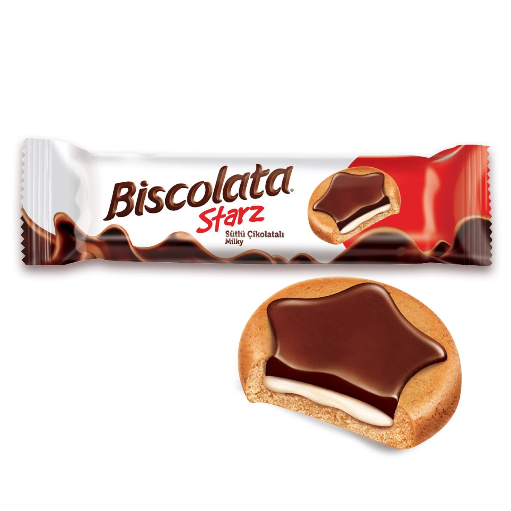 Biscolata Starz Sütlü Çikolata Kaplamalı Bisküvi 82G
