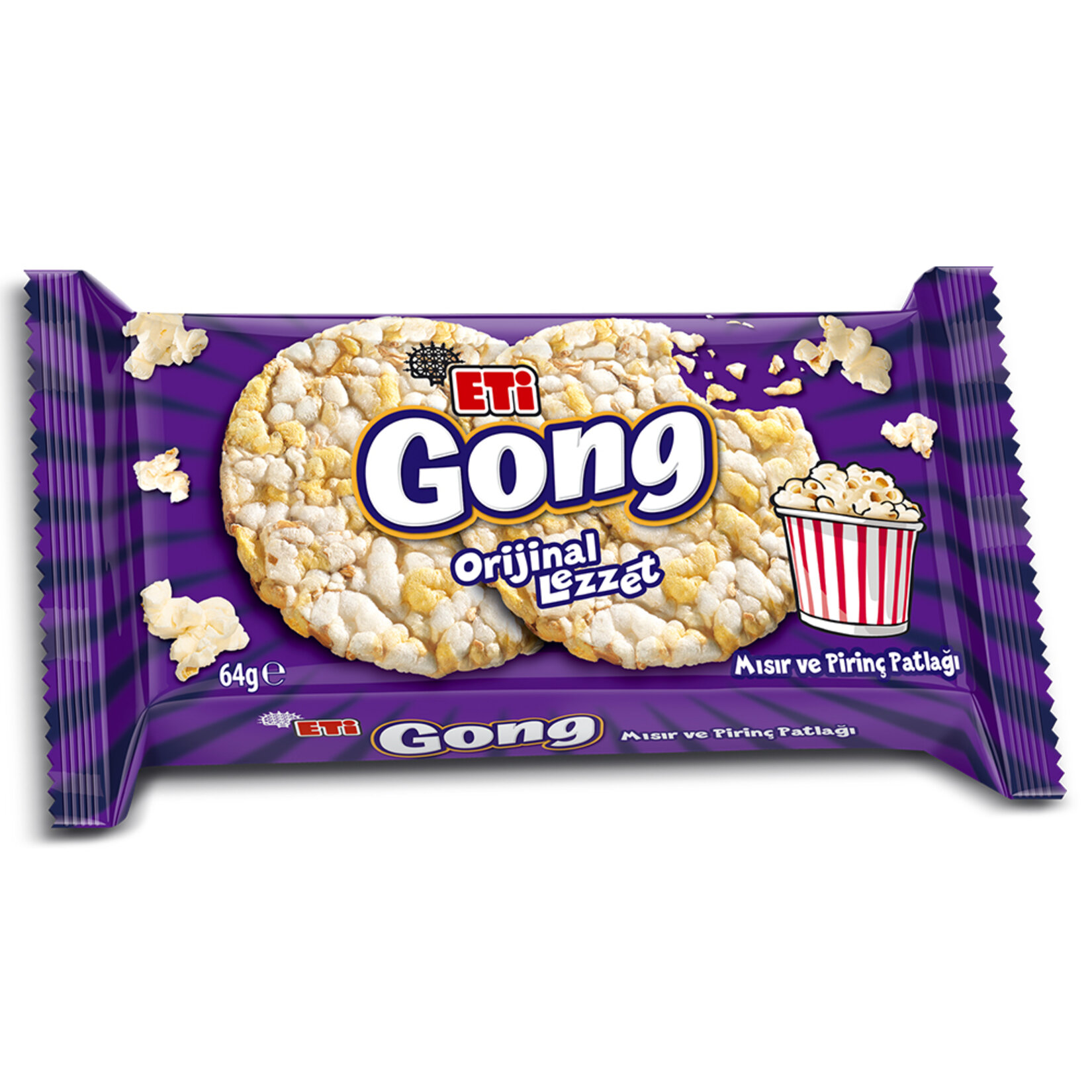 Eti Gong Mısır ve Pirinç Patlağı 64 G