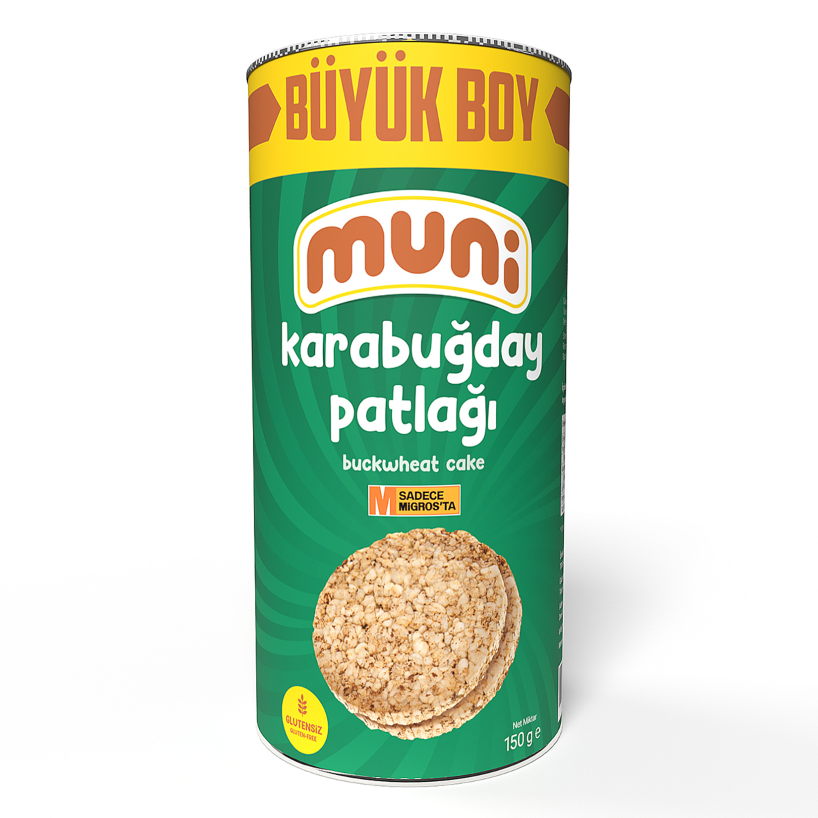 Muni Glütensiz Karabuğday Patlağı Büyük Boy 150 G