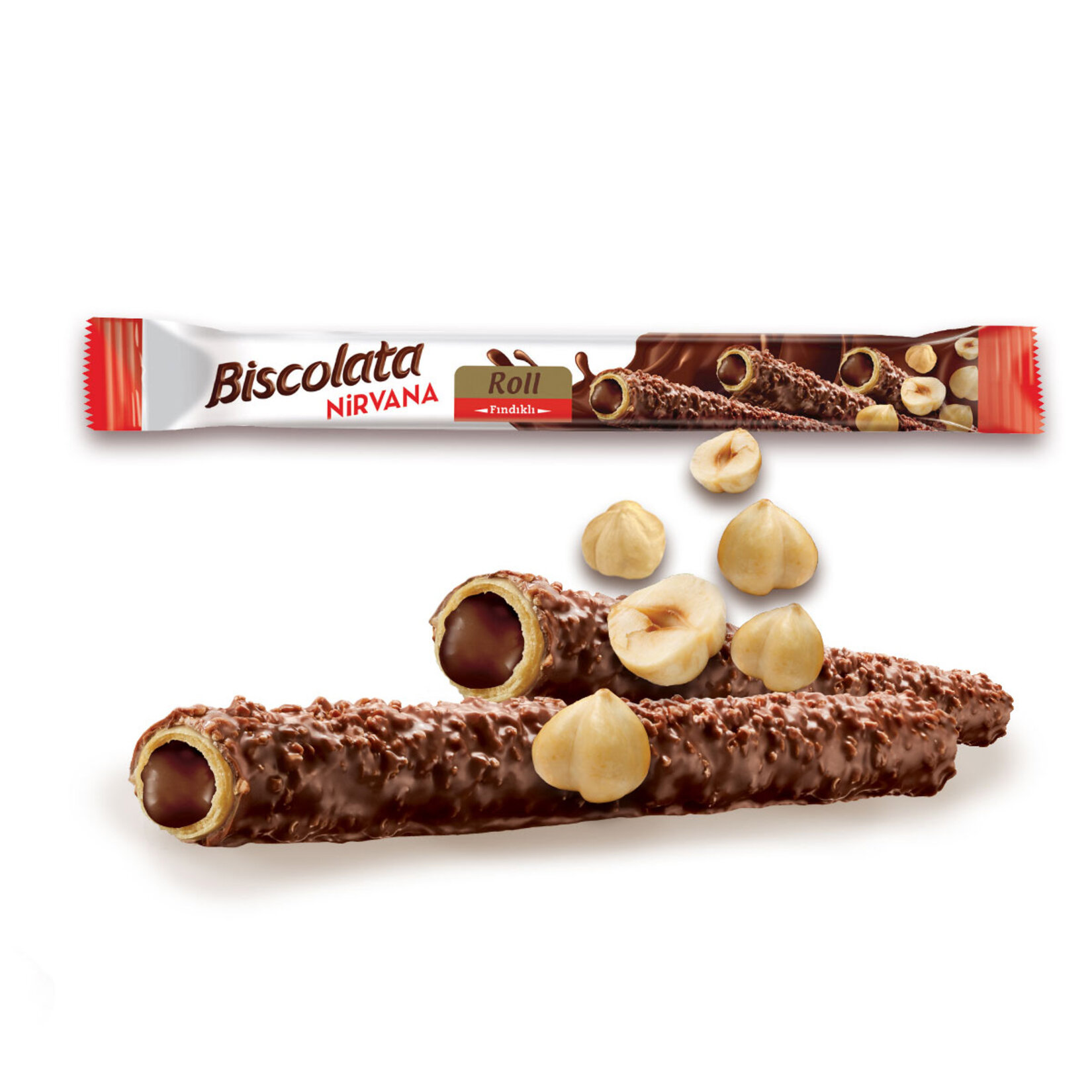 Biscolata Nirvana Roll Fındıklı Gofret 28 G - Görsel 2