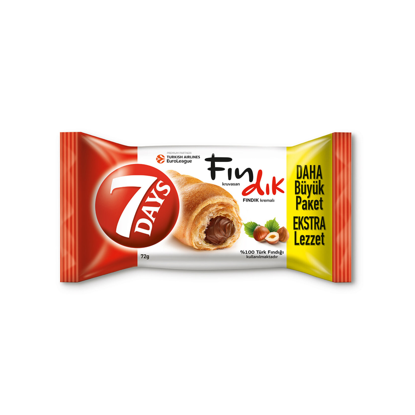7DAYS Fındık Kremalı Kruvasan 72 g